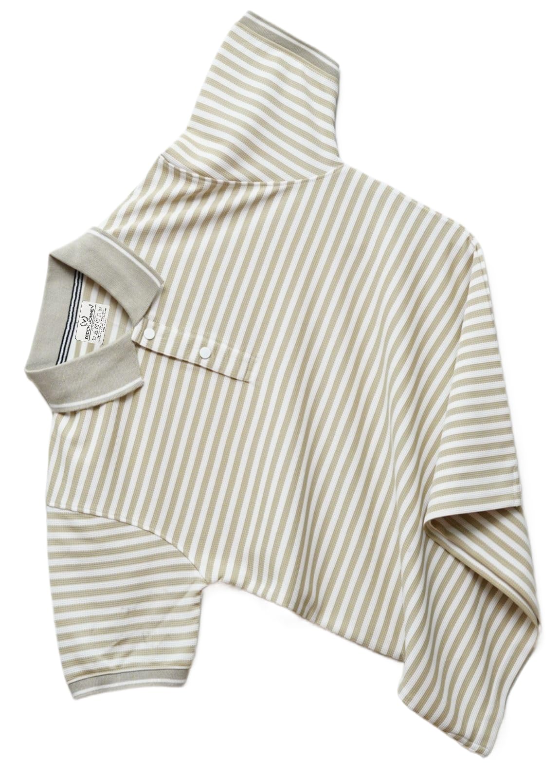 Mack Jonney Men's Striped Collar T-Shirt