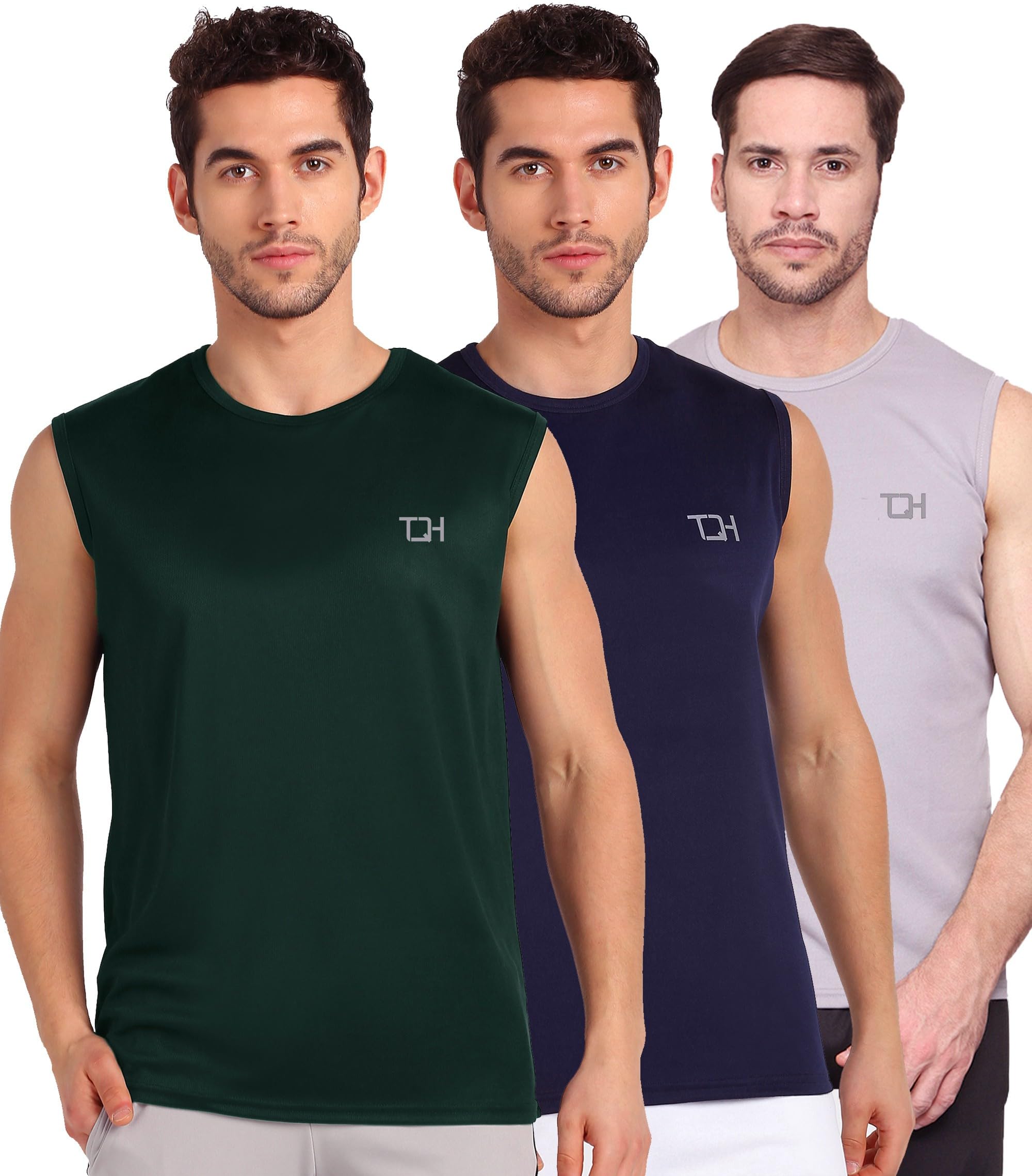 TQH Men Polyester Sleeveless T-Shirt