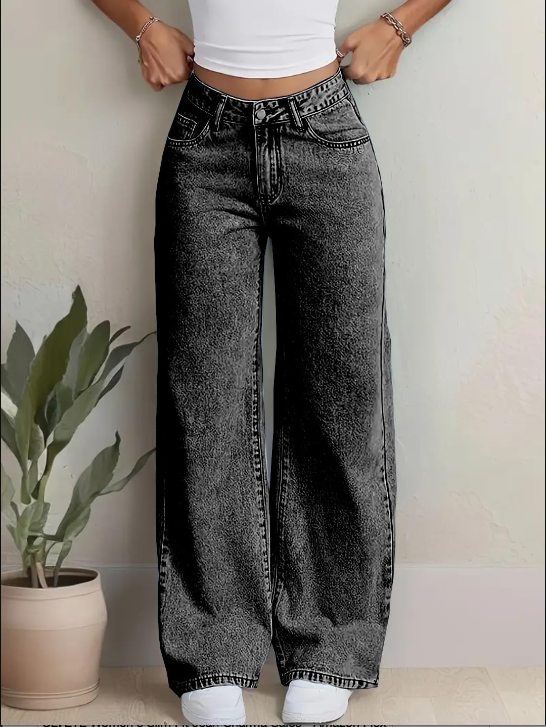 Nifty Women's High Waist Dark Wash Jeans - Image 2
