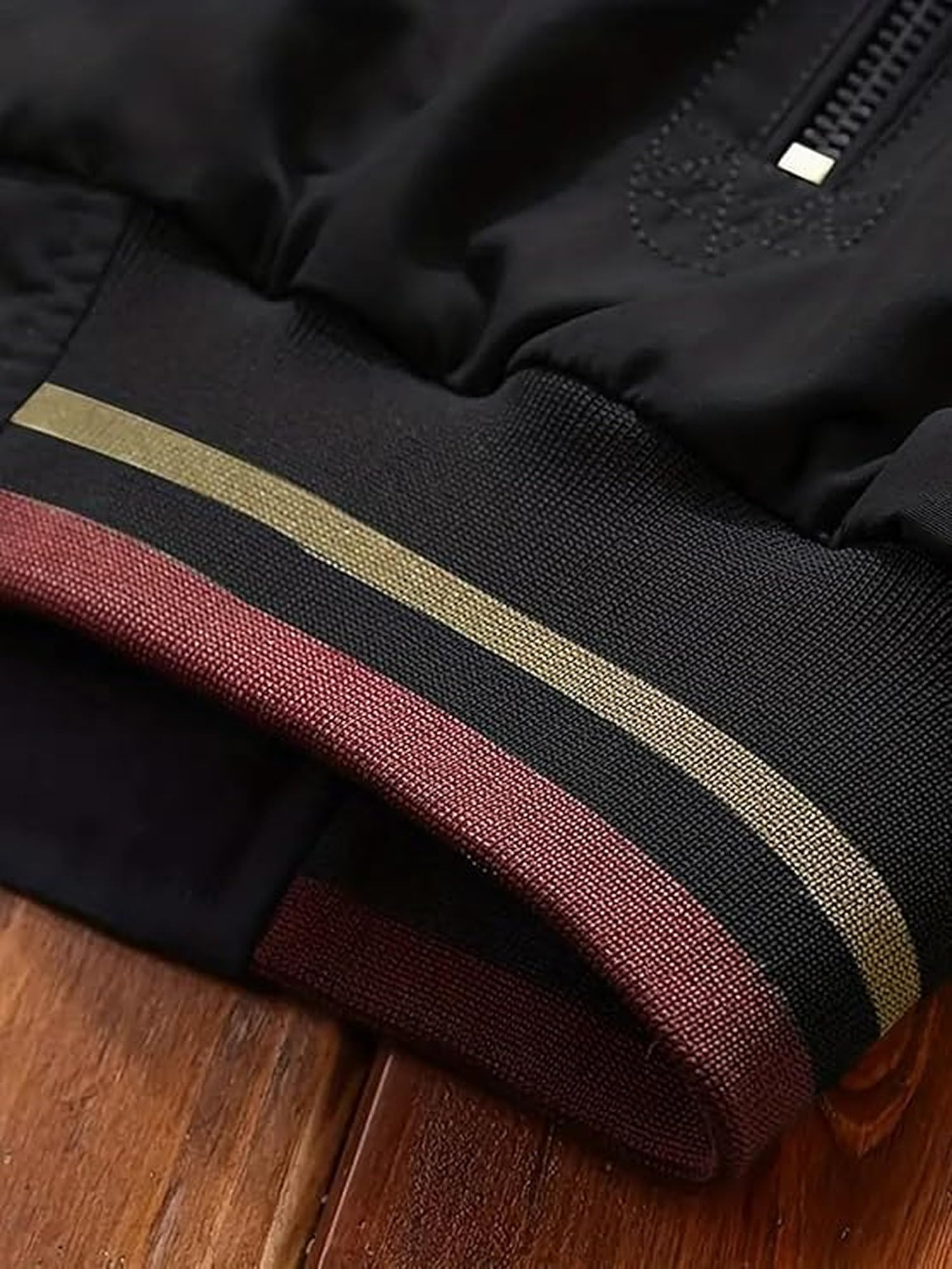 Lymio Men's Black Bomber Jacket - Image 3