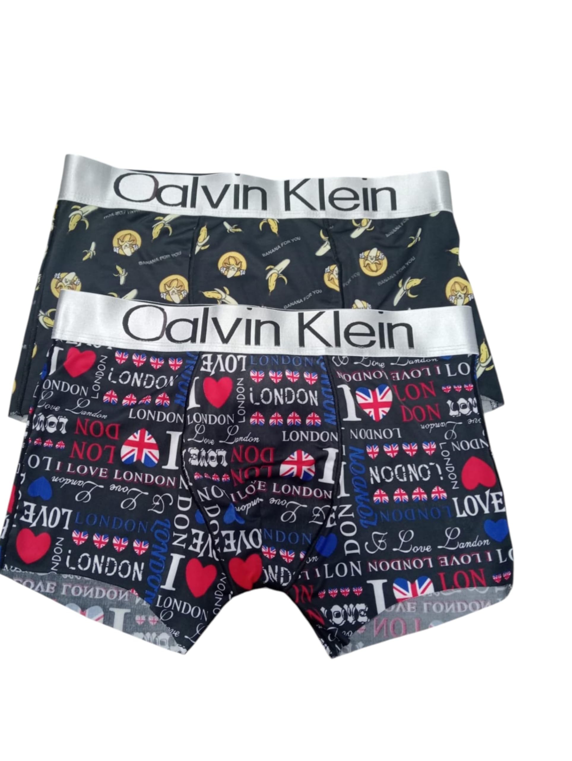 Men's Cotton Printed Trunks - Yellow & Blue