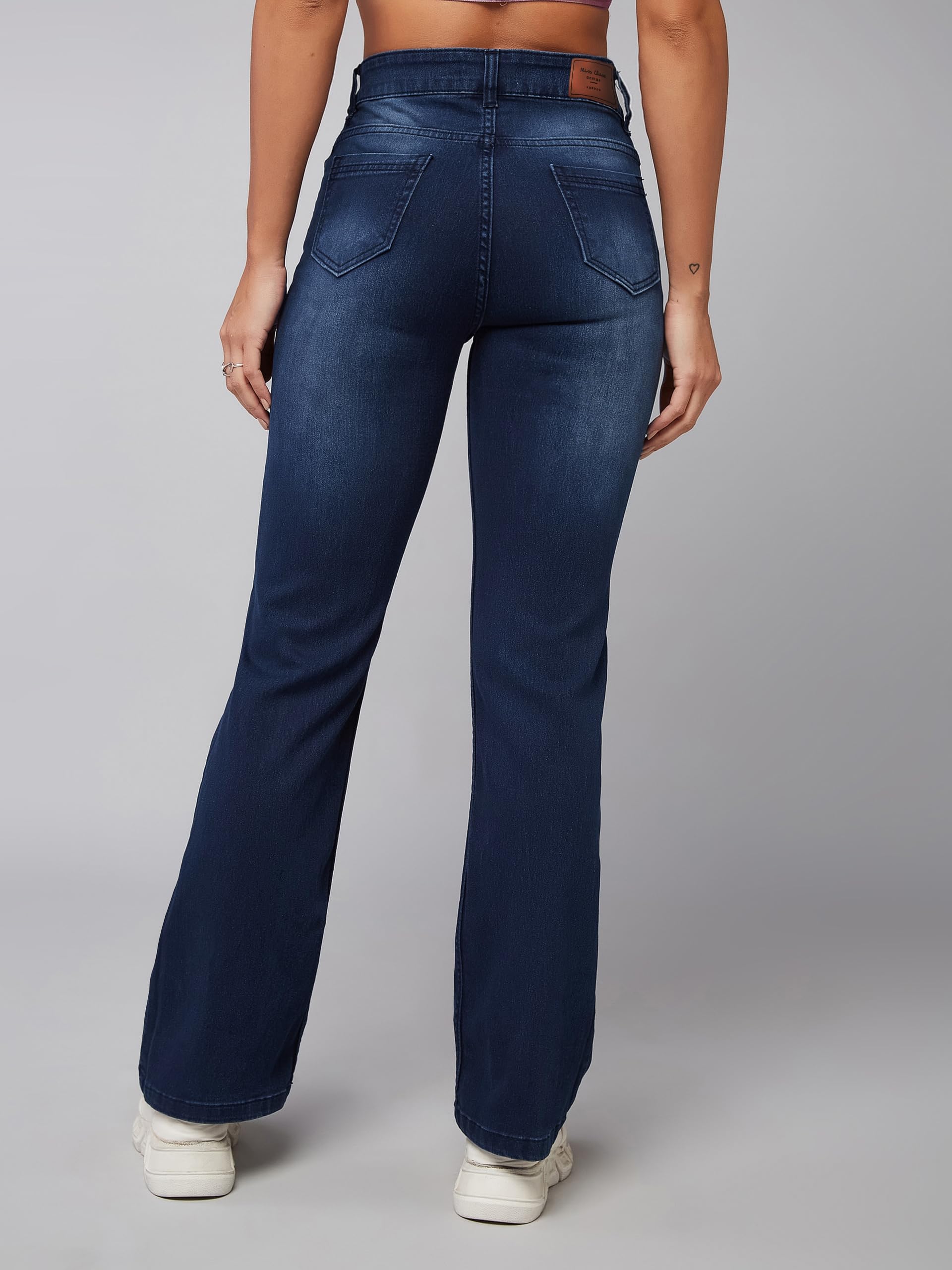Miss Chase Women's Jeans - Zaffre Blue Wide Leg - Image 4