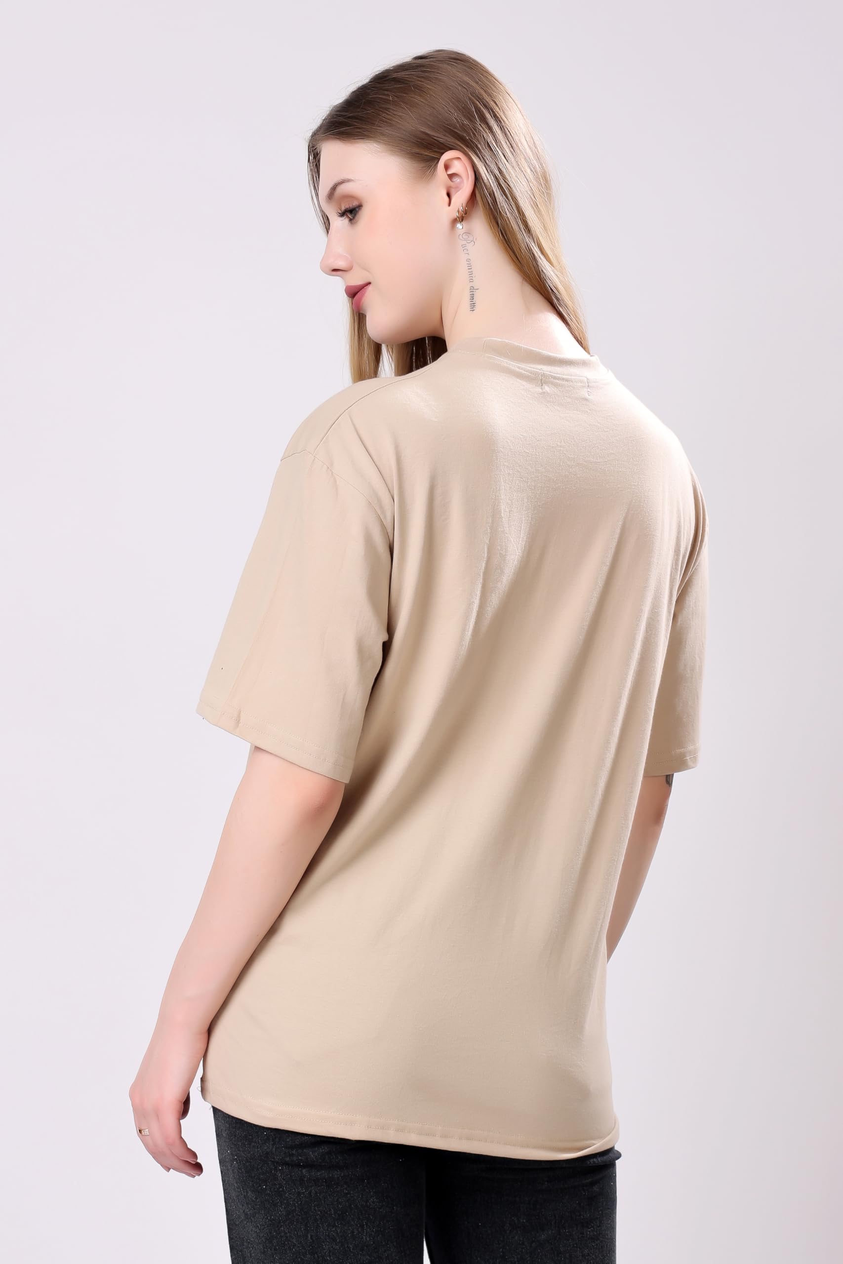 London Hills Women's Oversized Tshirt - Cream Green - Image 3