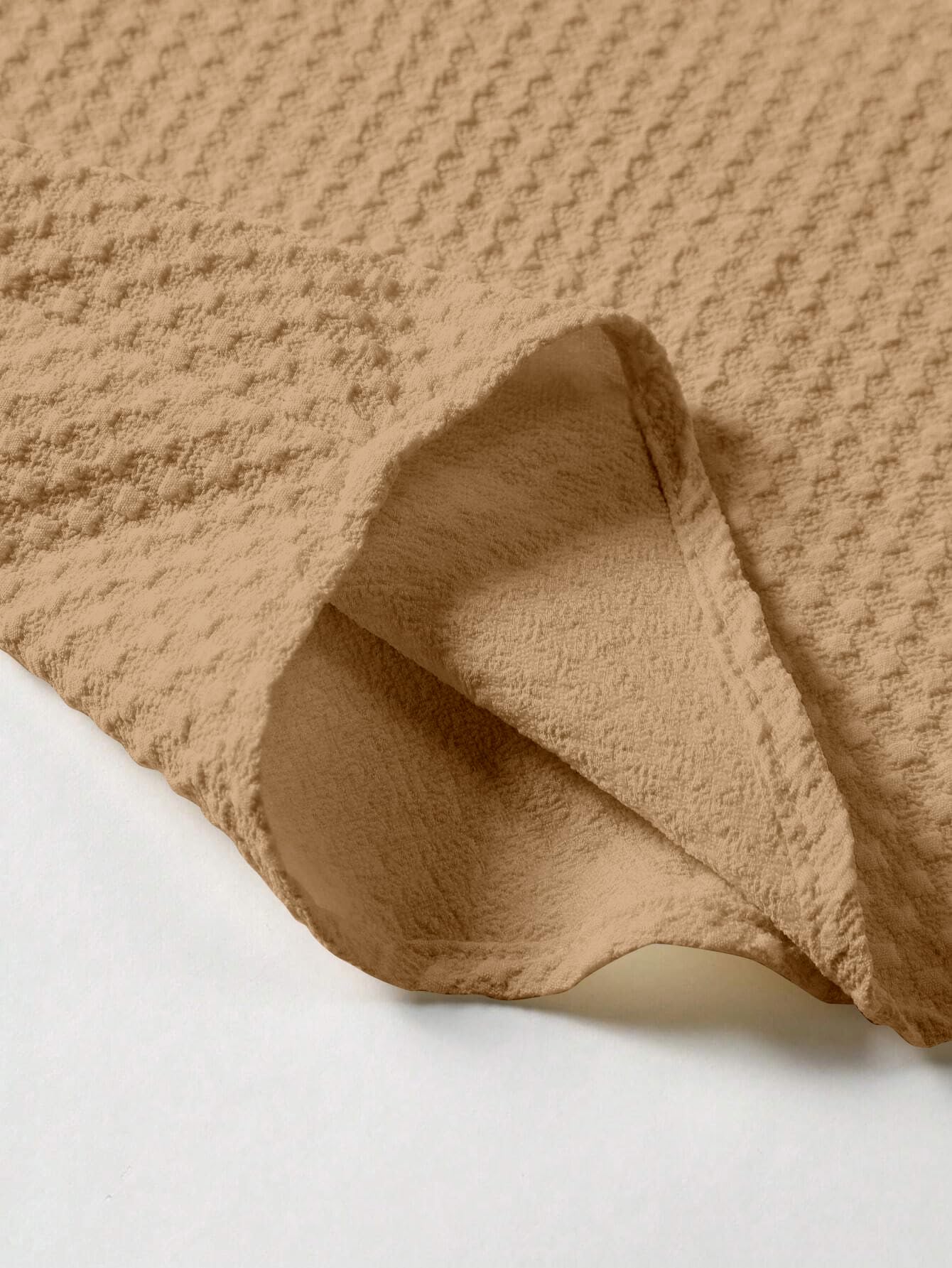 SWADESI STUFF Men's Brown Poly Cotton Casual Shirt - Image 3