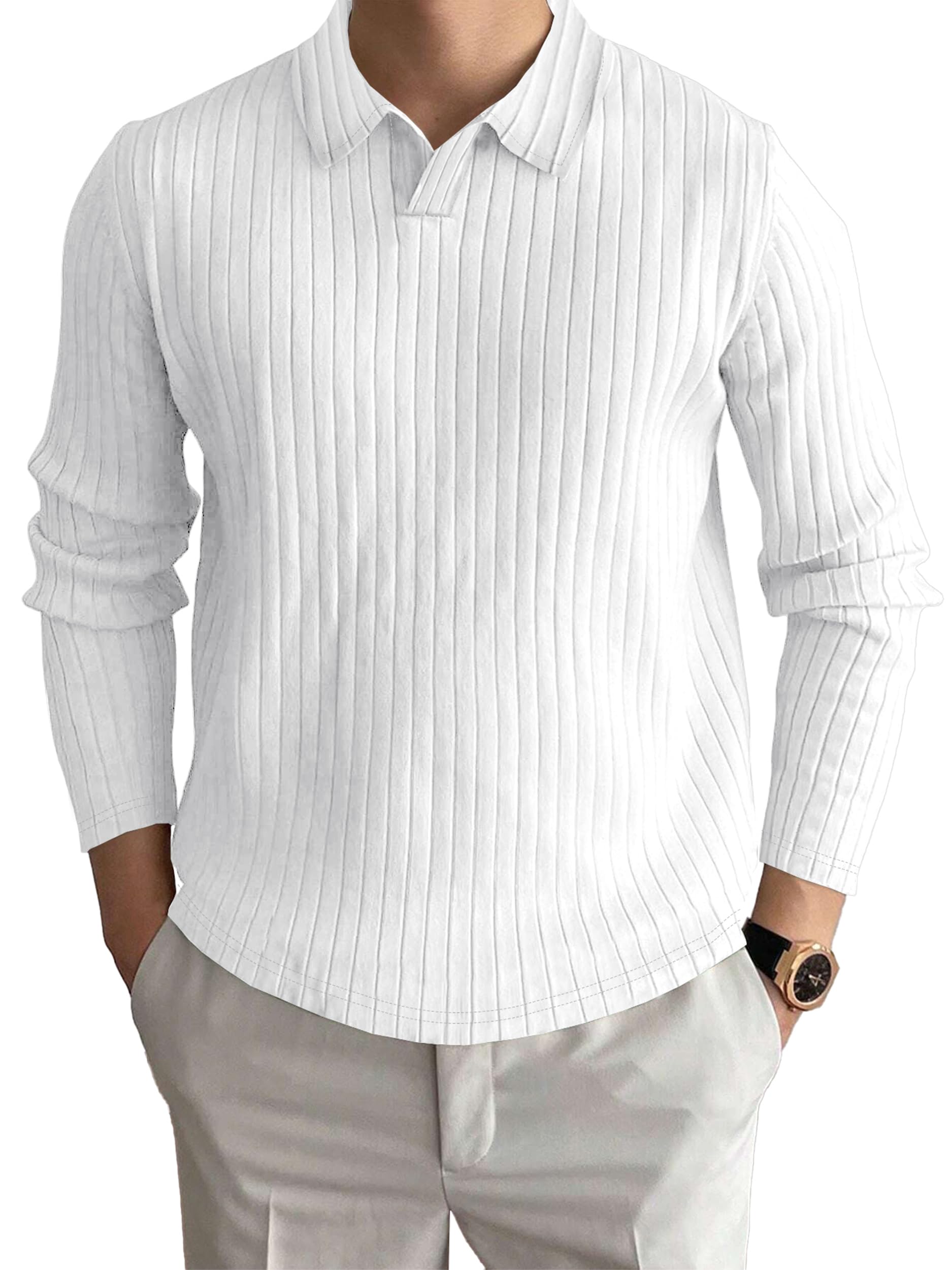 Noble Monk Polo Neck T-Shirt - Olive Green