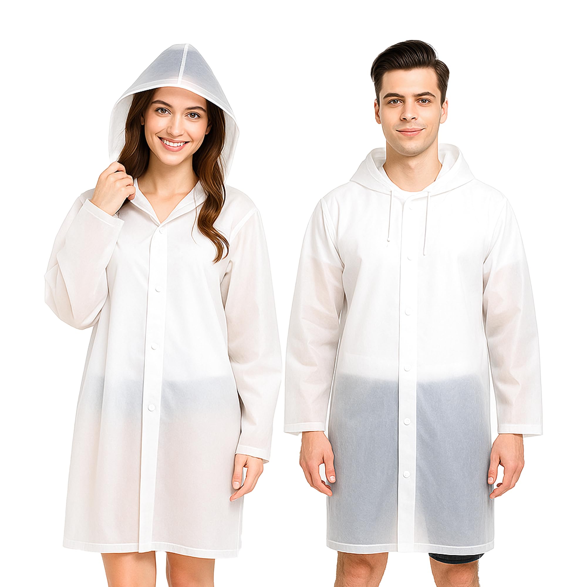 Roughhouse Translucent Waterproof Poncho Unisex