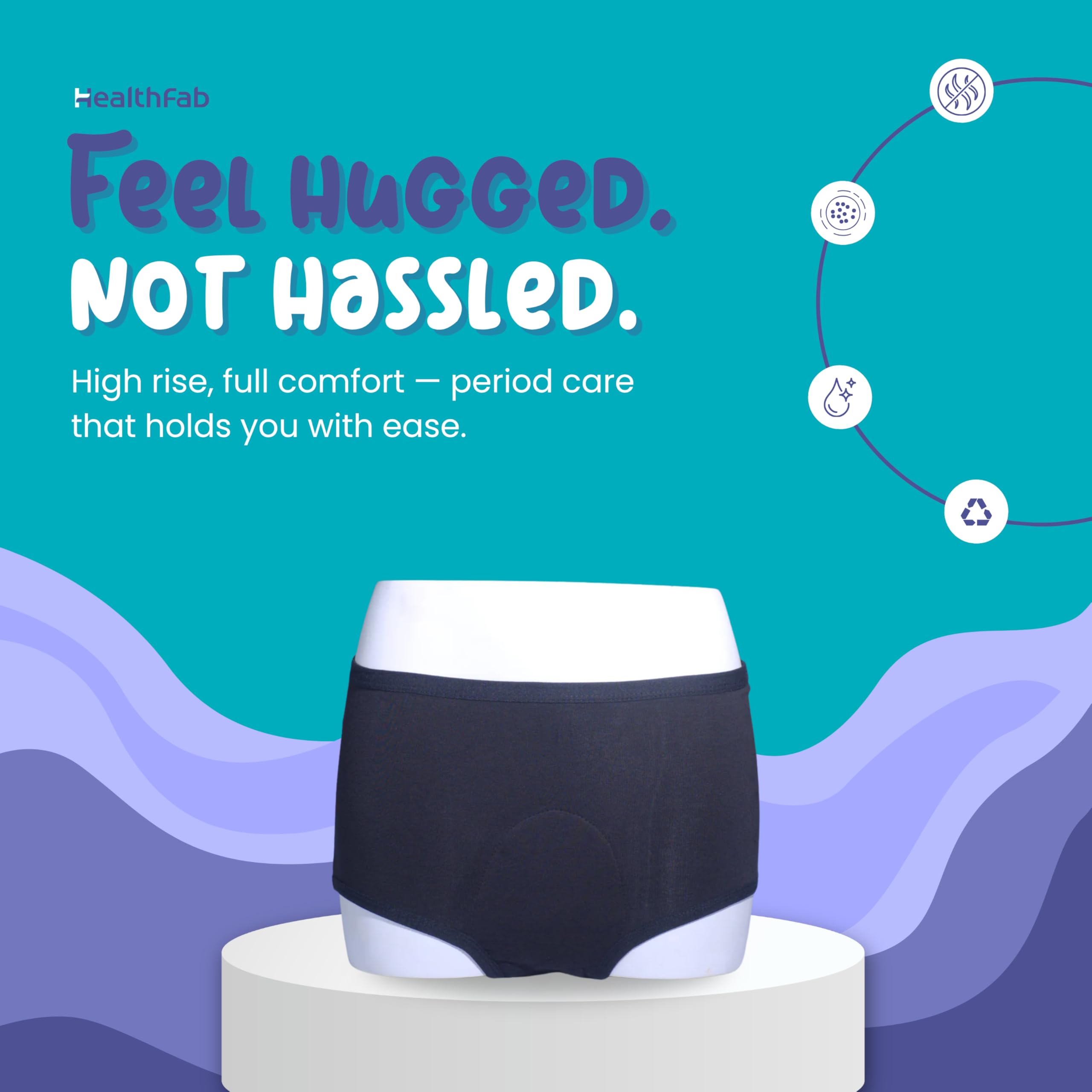 HEALTHFAB Heavy Period Panty High Waist Leak Proof Underwear - Image 5