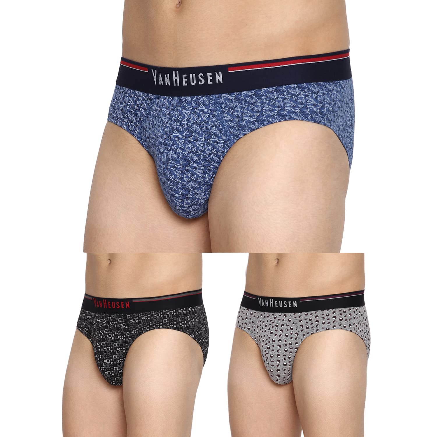 Van Heusen Men's Cotton Solid Briefs