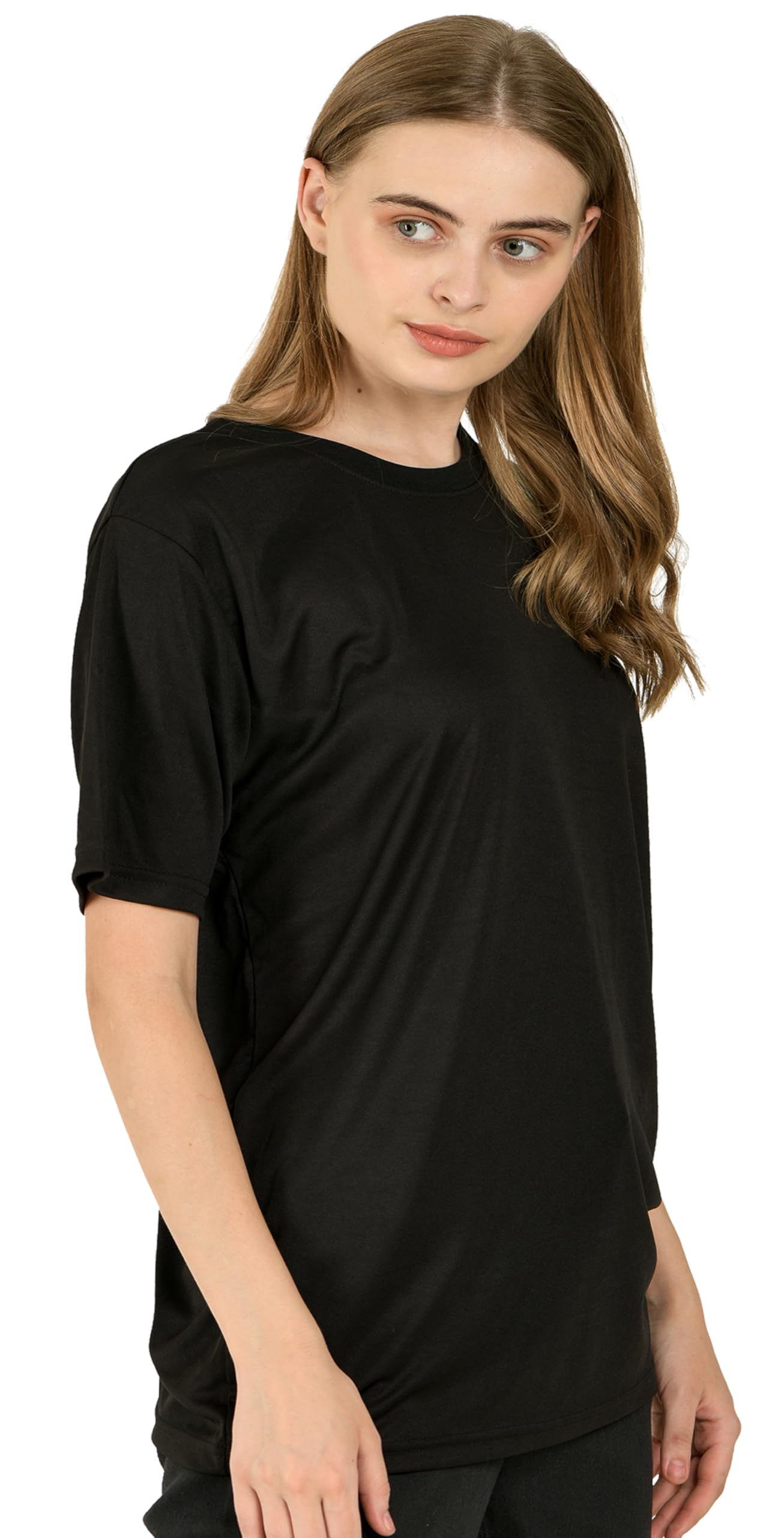 SHAUN Black Dryfit T-Shirt for Women - Image 3