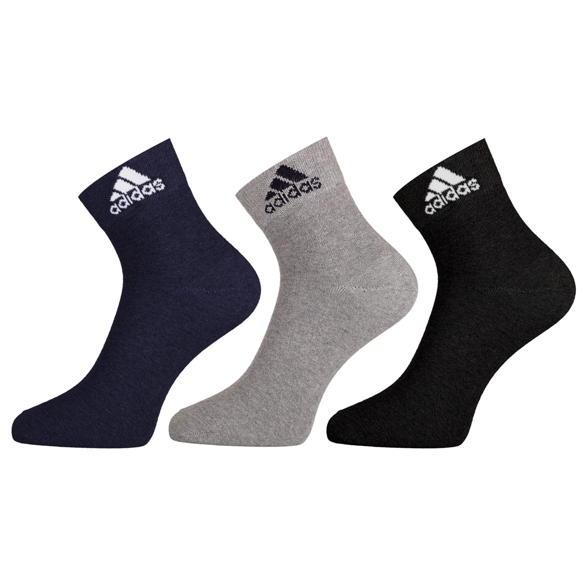 Adidas Unisex Ankle Length Socks Multicolored