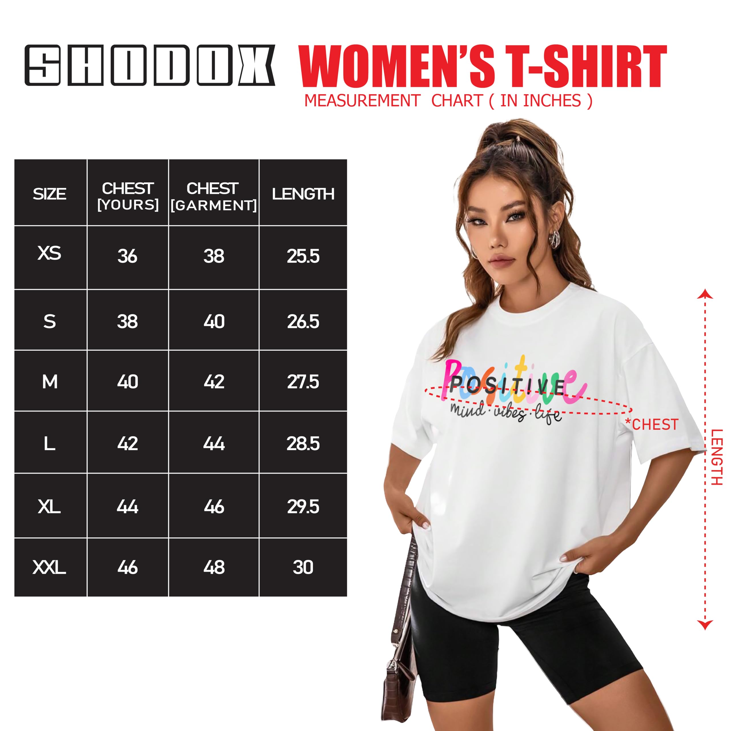 SHODOX Women's Pure Cotton Printed Oversized T-Shirt - Image 5
