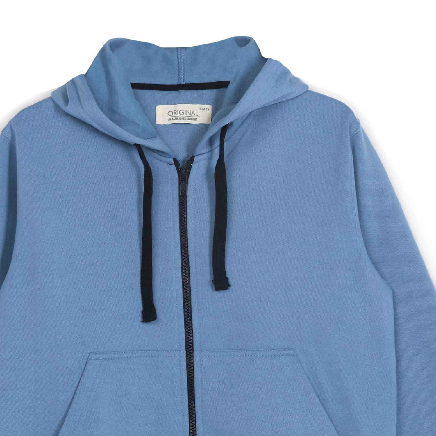 Alan Jones Boys Cotton Blend Hooded Sweatshirt - Malibu Blue - Image 3