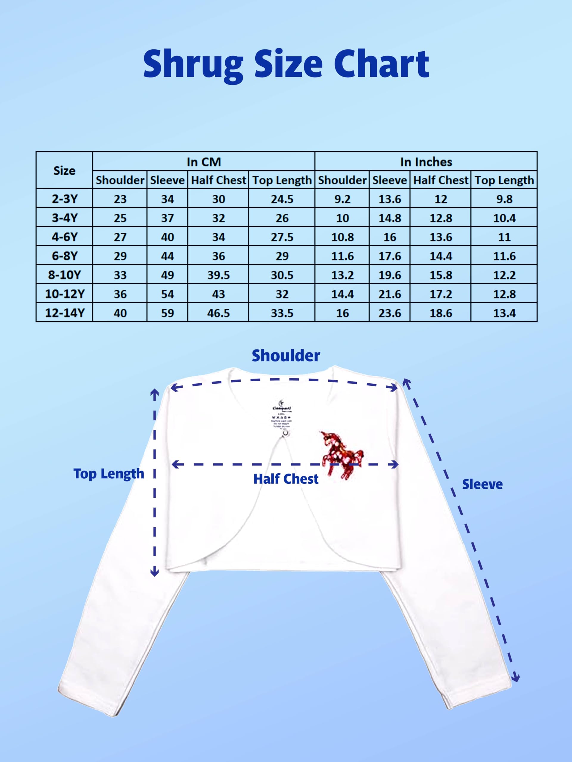 KiddoPanti Girls Shrug - Navy Unicorn - Image 5