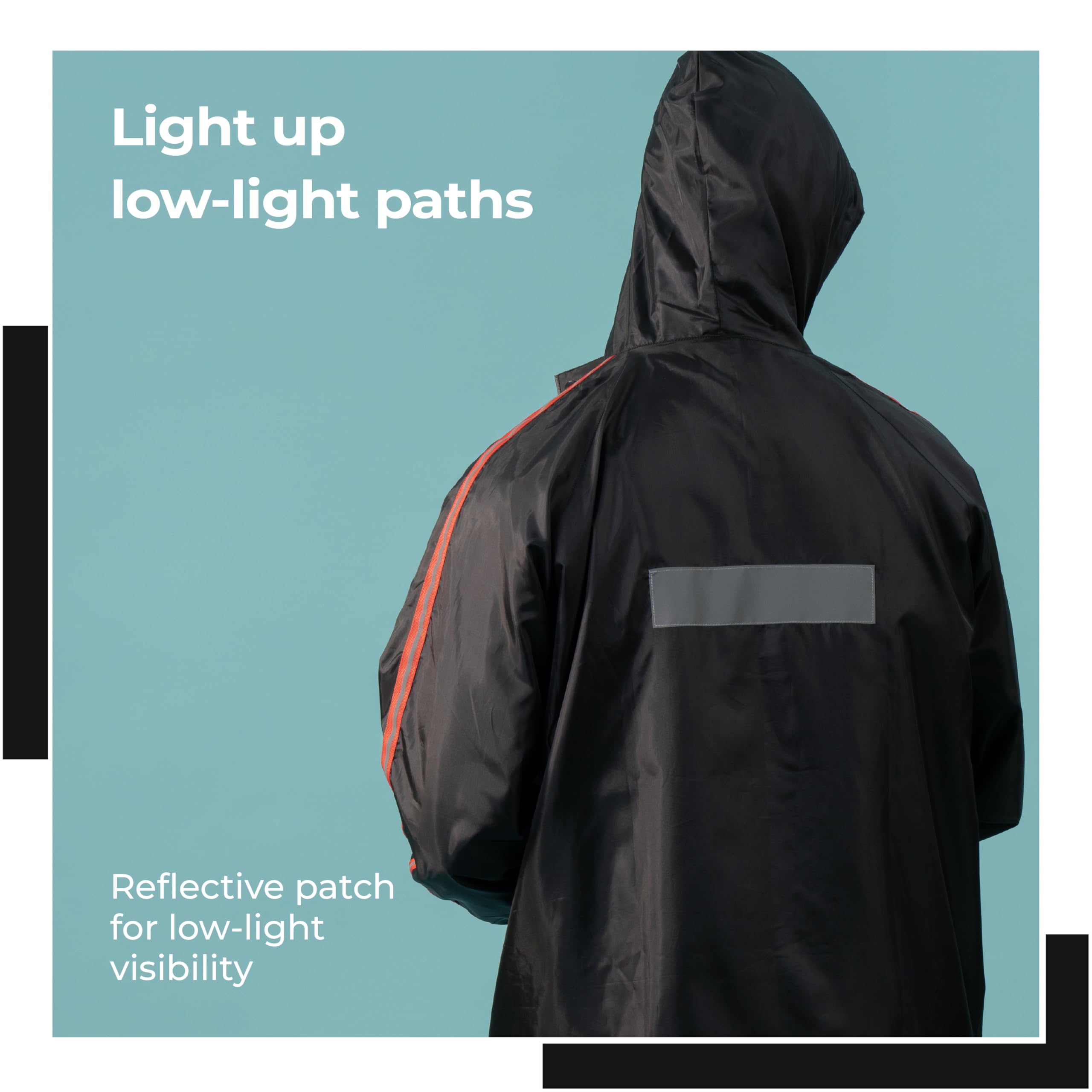 Lifelong Men's Waterproof Reversible Raincoat - Image 3