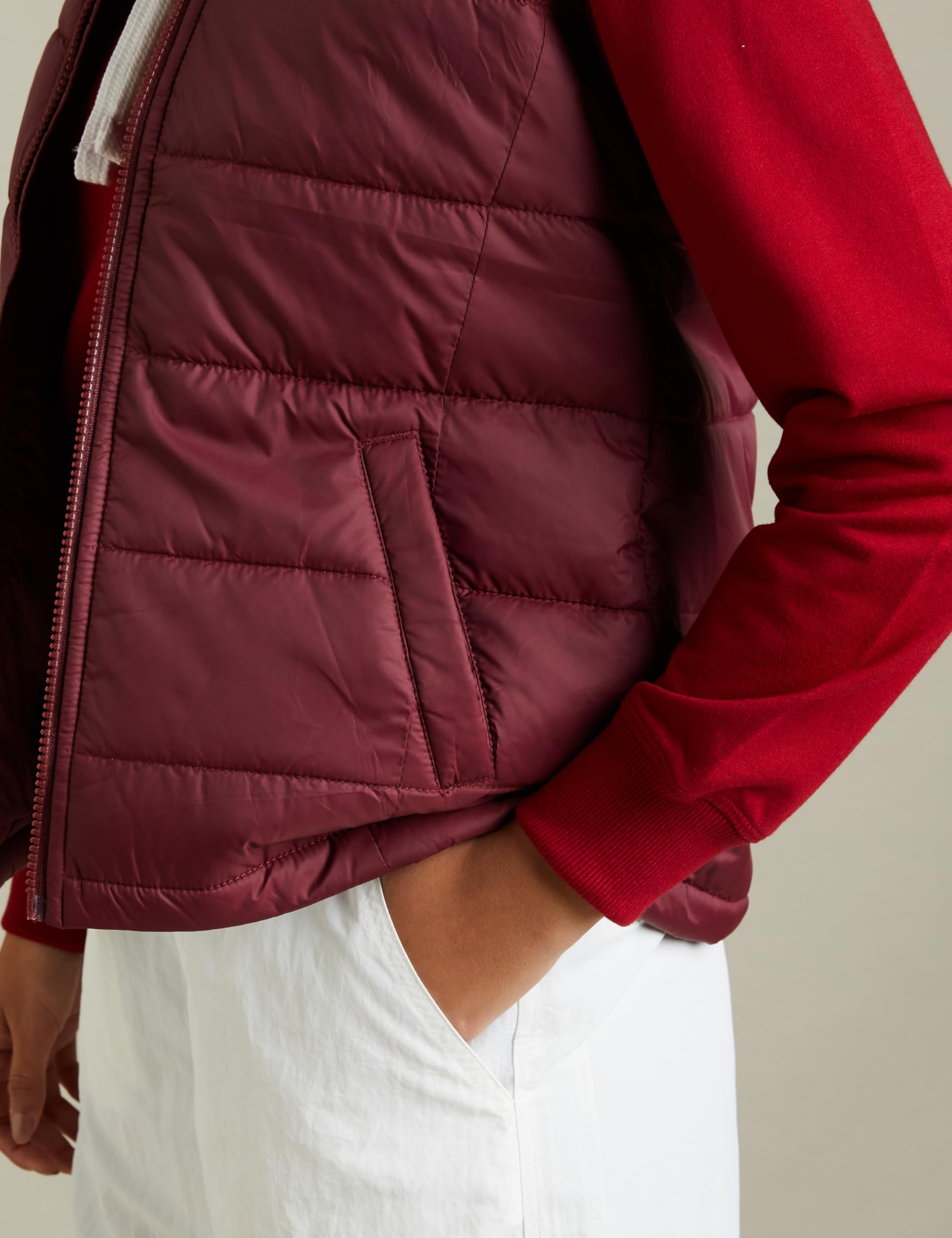 Symbol Women's Quilted Jacket - Maroon - Image 5