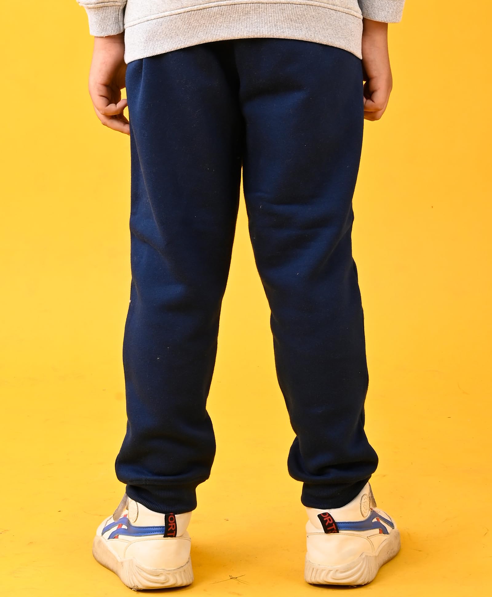 ANTHRILO Navy Fleece Joggers for Boys - Image 3