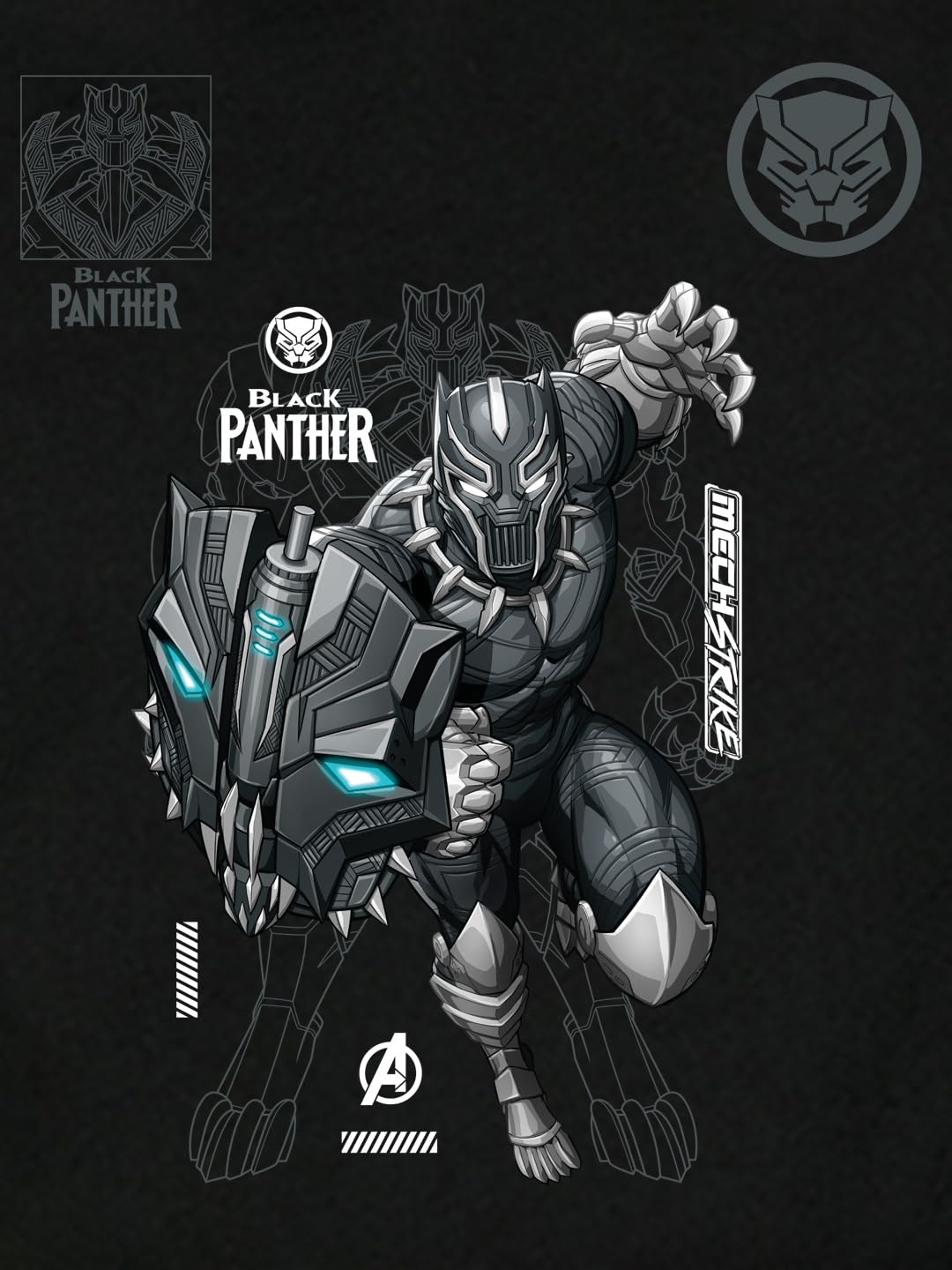 Bewakoof Men's Marvel Graphic Printed T-Shirt - Black - Image 5