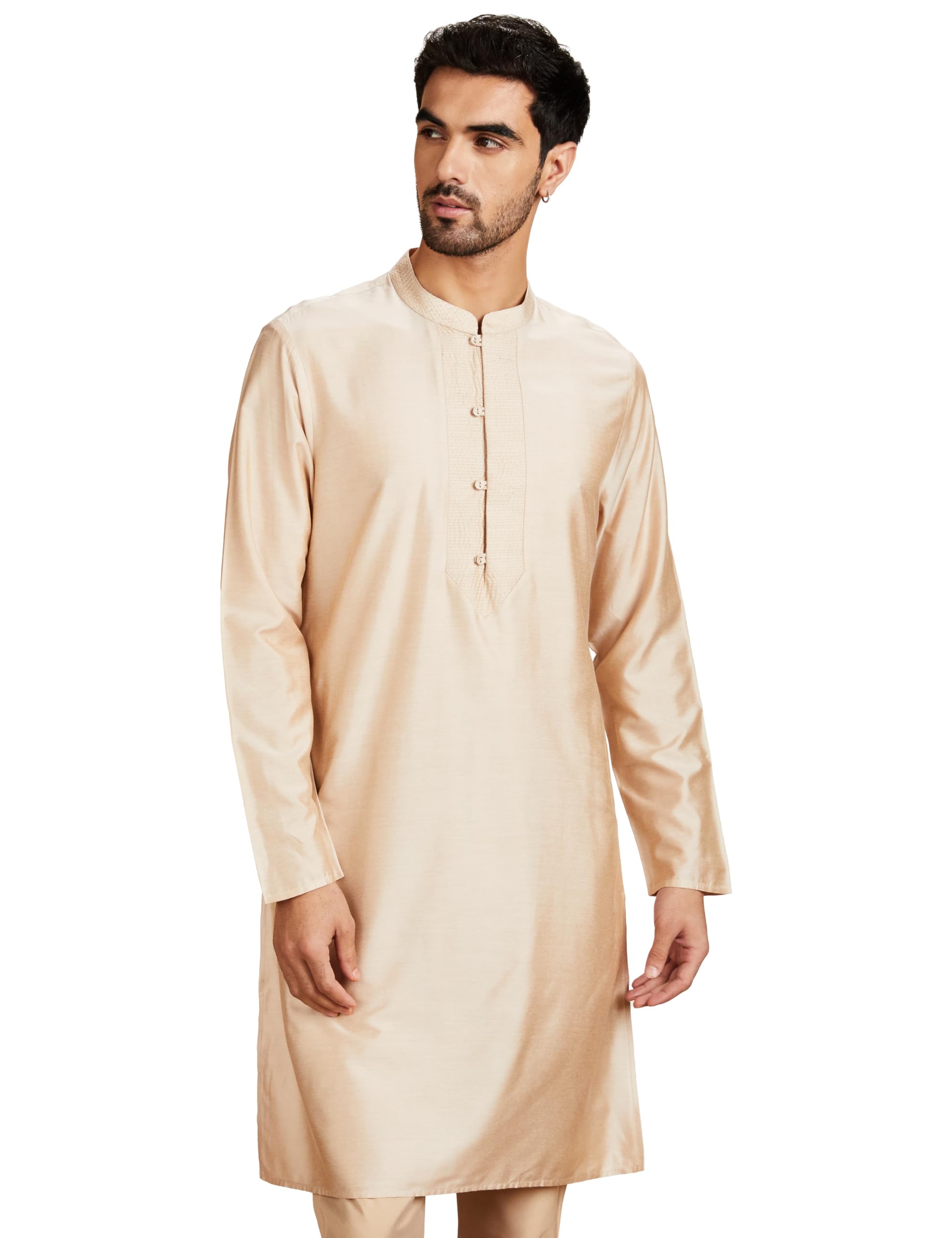Symbol Men Kurtas - Beige