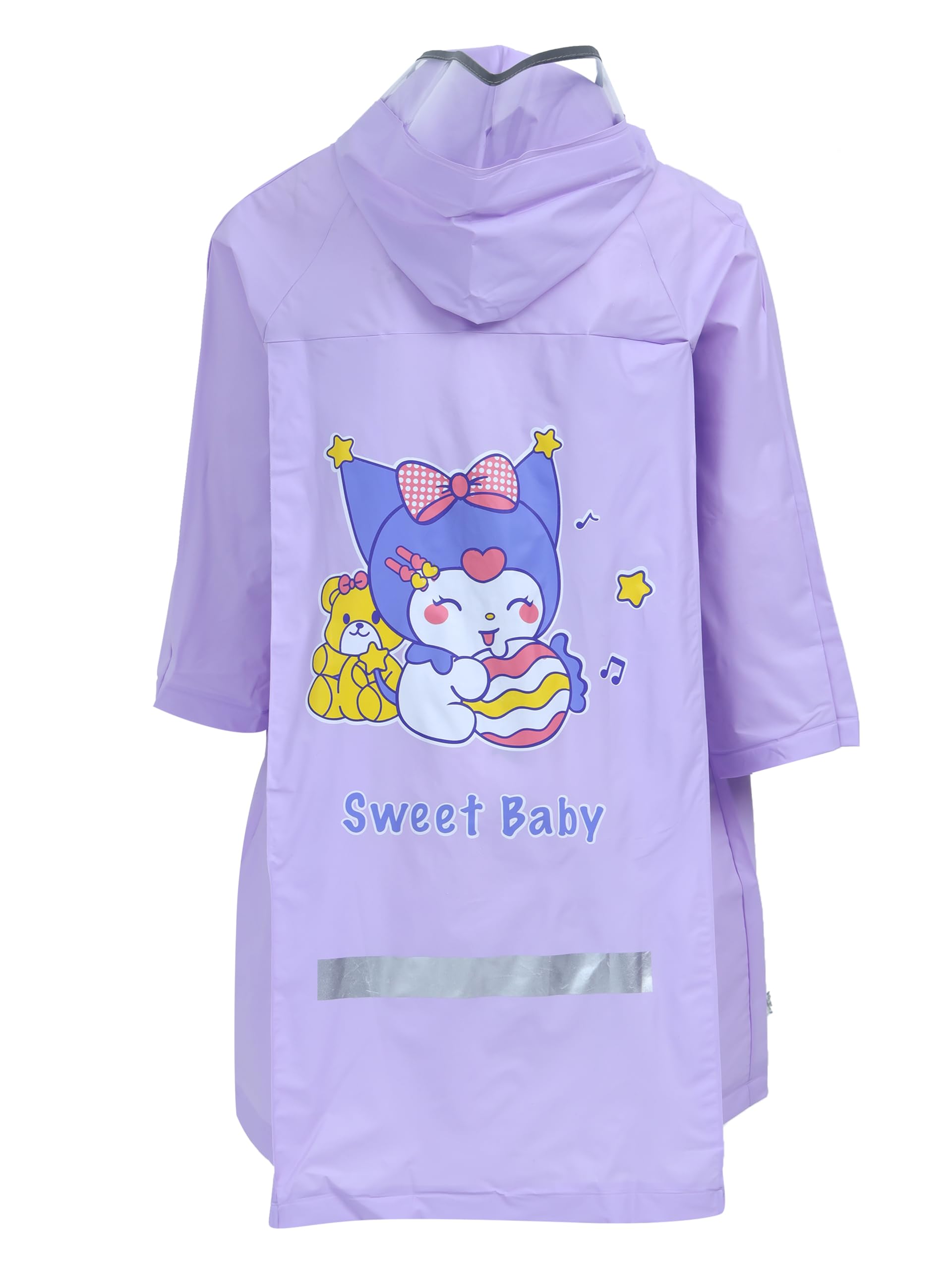 Kids Waterproof Rain Poncho with Backpack Space - Image 2