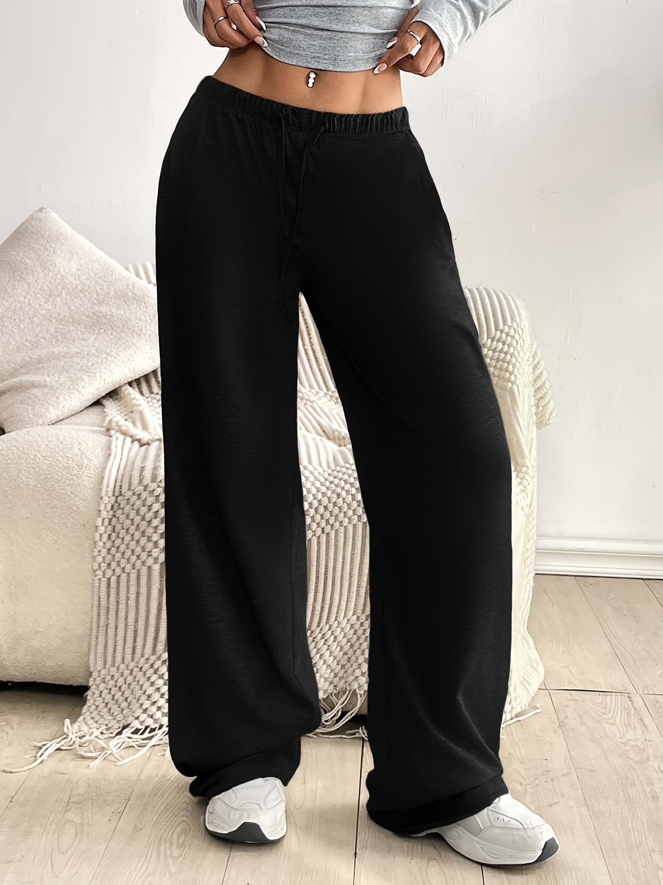 dockstreet Loose Open Bottom Joggers - Cotton - Image 4