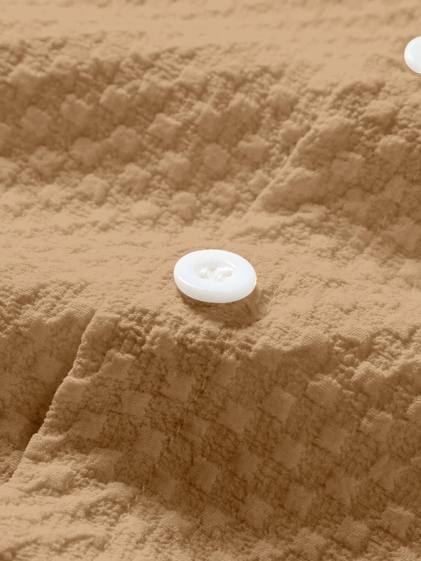 SWADESI STUFF Men's Brown Poly Cotton Casual Shirt - Image 4