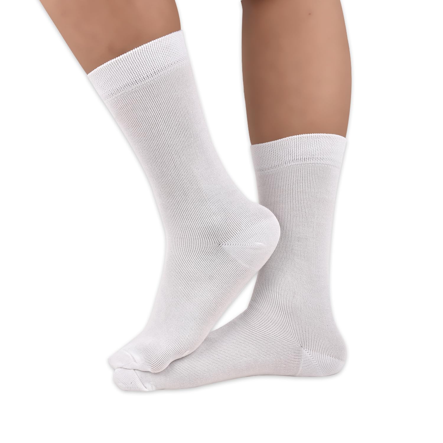 FOOTPRINTS Kids Organic Cotton Socks - White - Image 2
