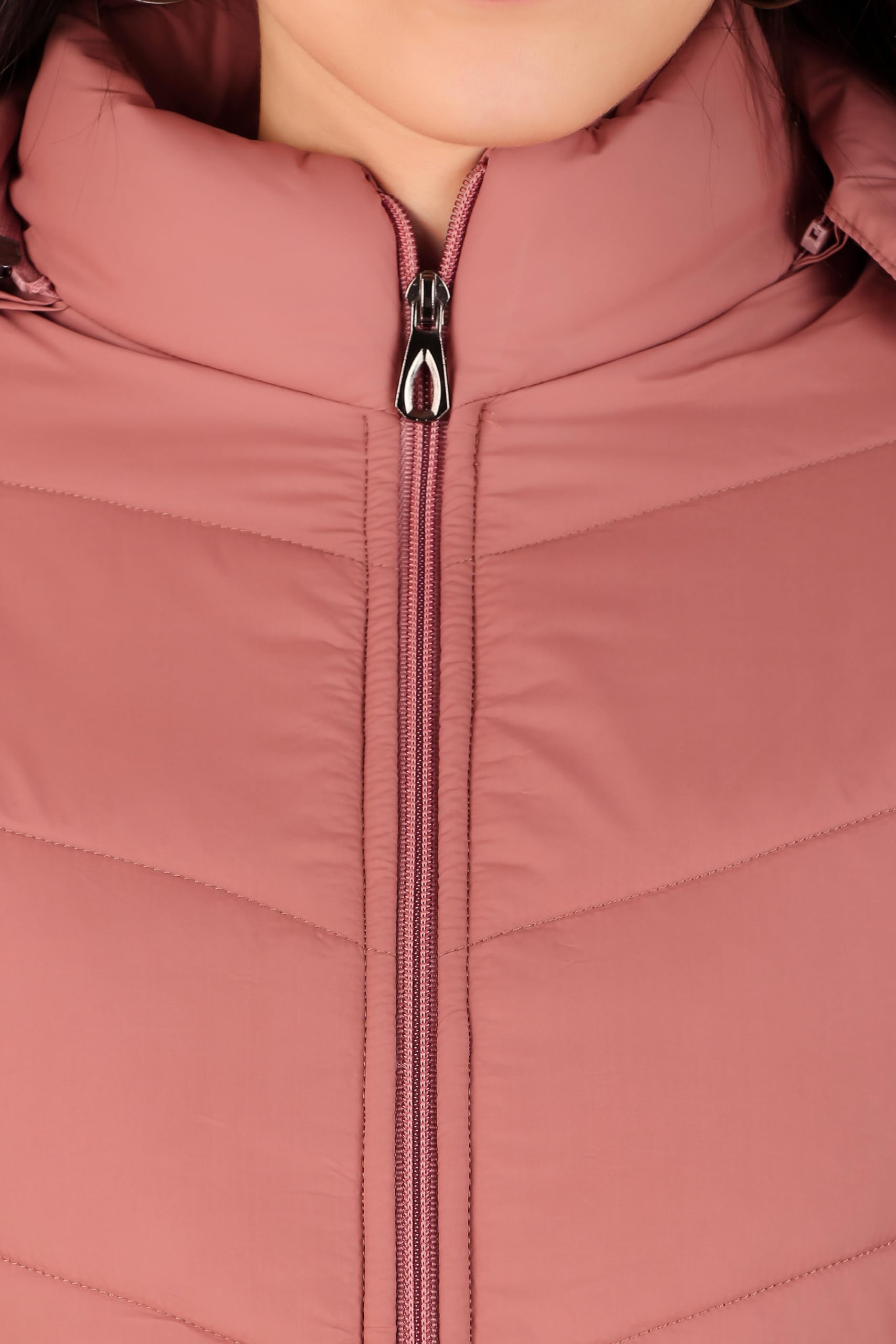 Brazo Puffer Bomber Jacket for Women - Hooded - Image 5