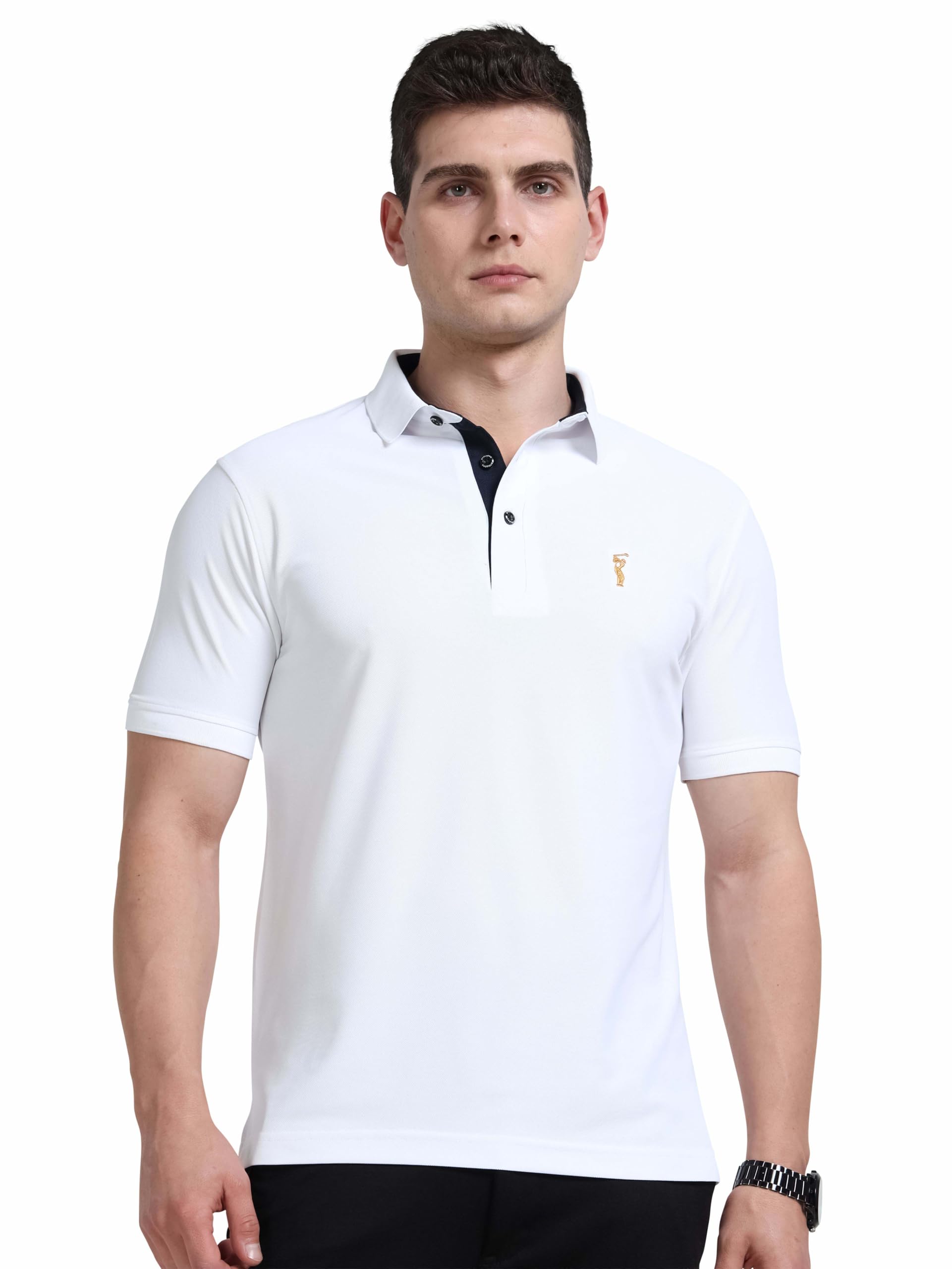 STELLERS Men's Polo T-Shirt - White