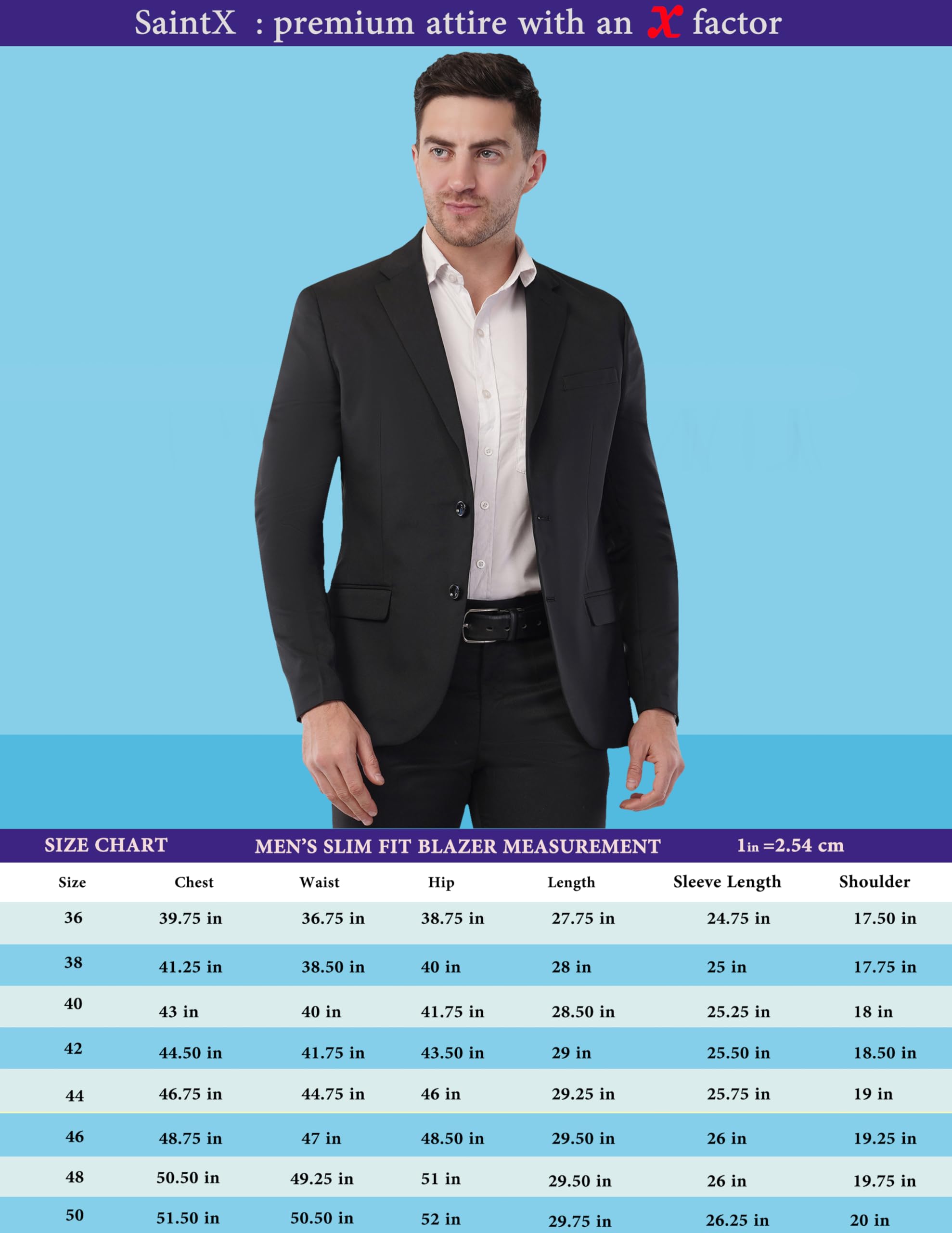 SaintX Navy Formal Blazer for Men - Image 5