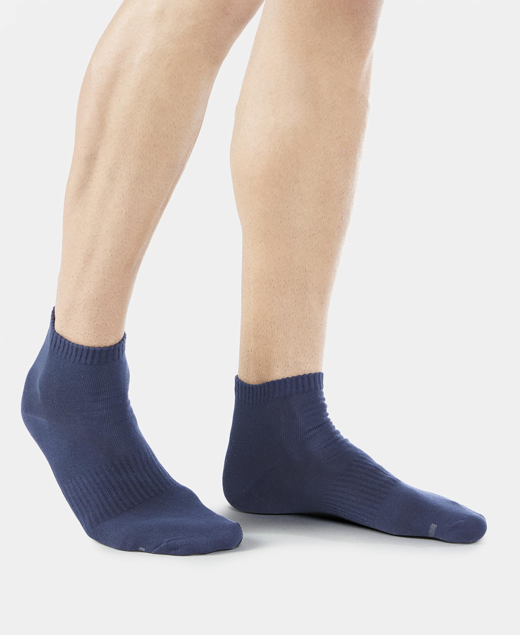 Jockey Men's Ankle Length Cotton Socks - Navy - Image 4