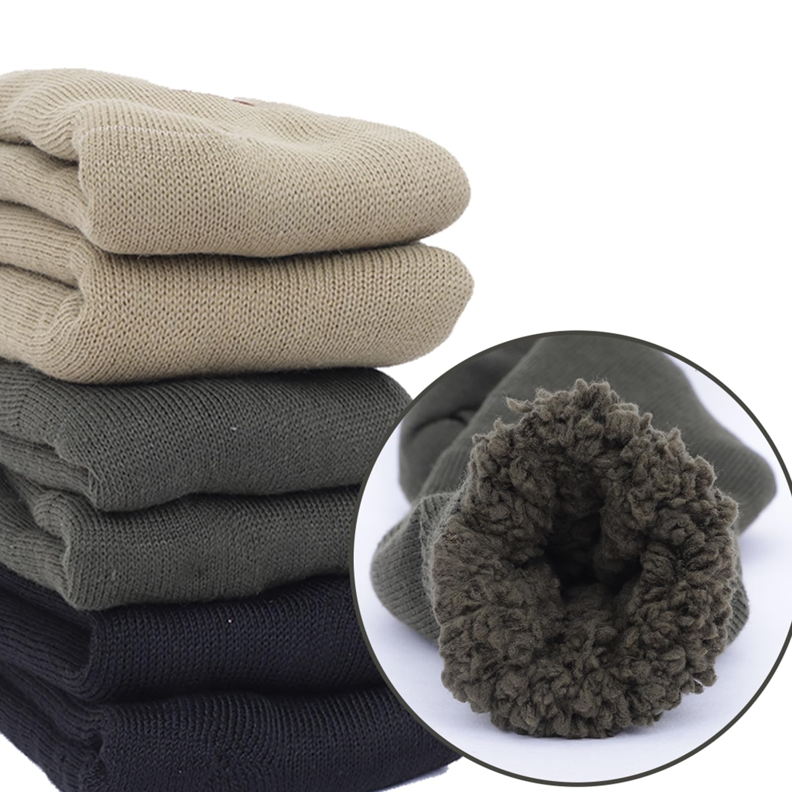 Diversa Men's Multicolor Woollen Calf Socks