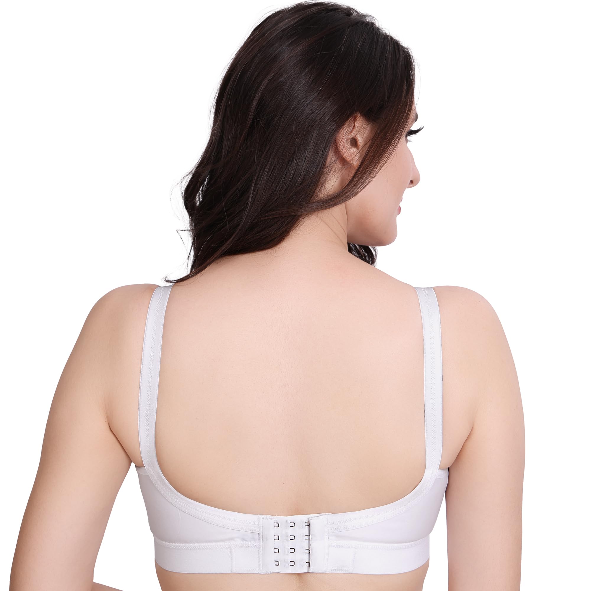 TRYLO Riza Cottonfit Bra - White - Image 4