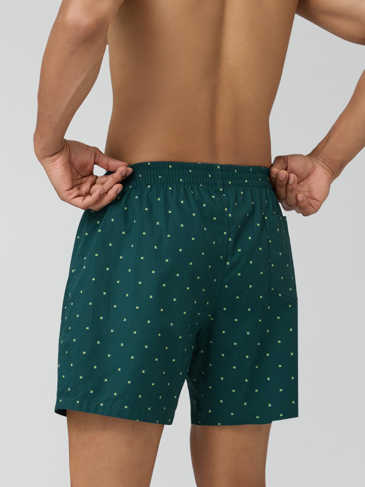 XYXX Men's Combed Cotton Boxers - Green - Image 5