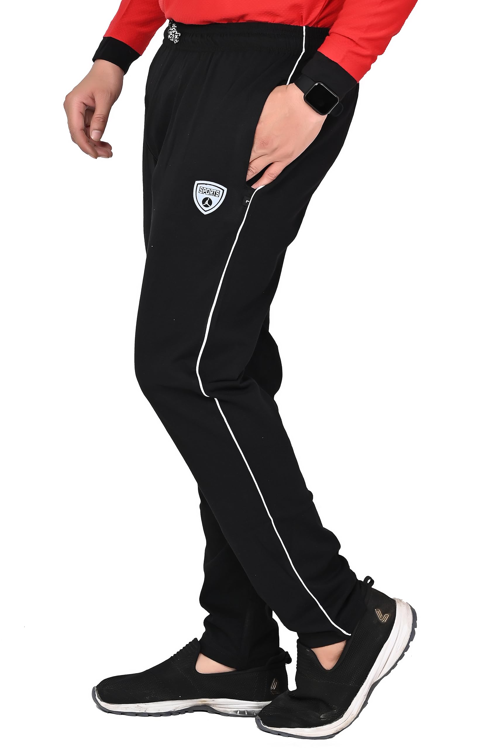 GarbGlide Men Solid Cotton Track Pant