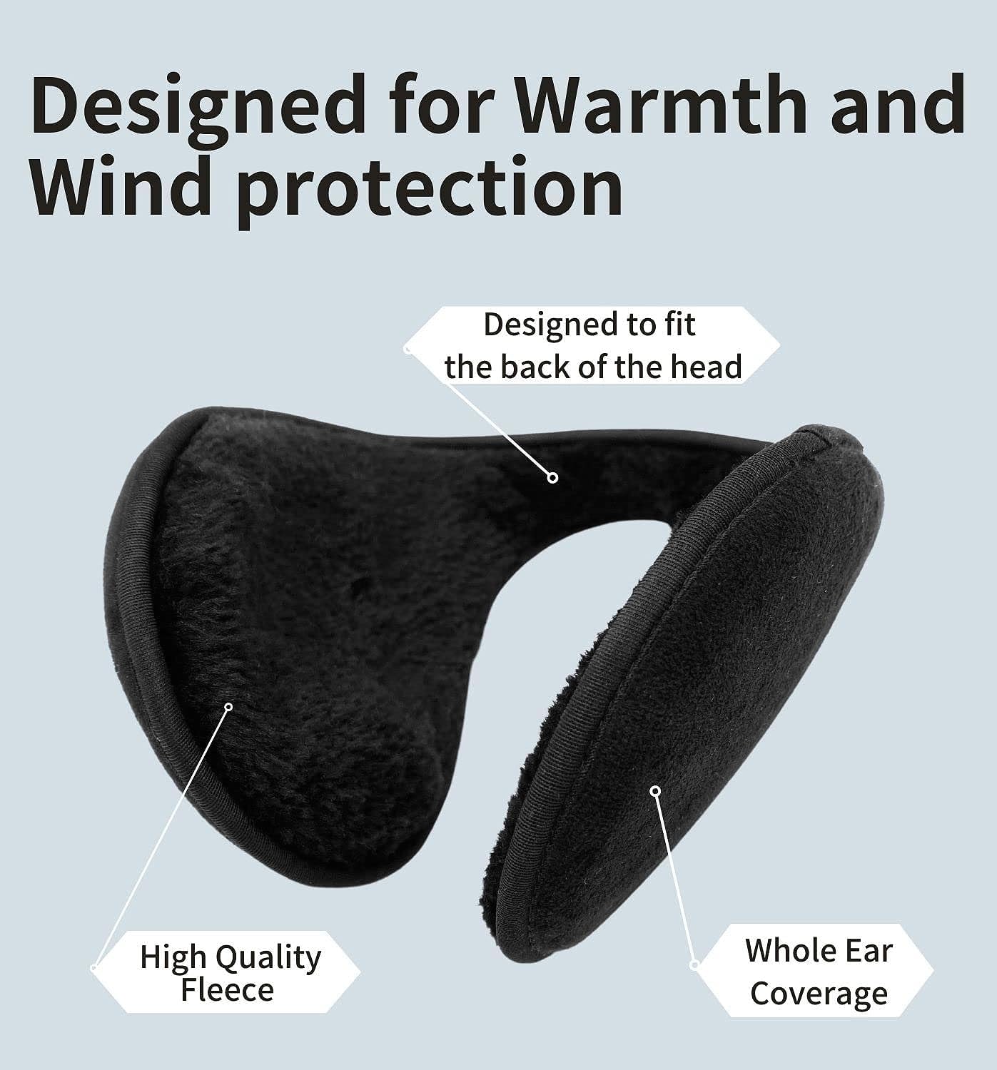 DENIMHOLIC Ear Muffs for Women and Men - Image 4