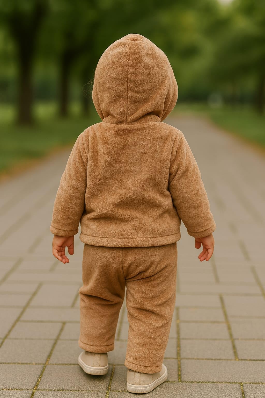 GarbGlide Baby Winter Sweatshirt - Brown - Image 3