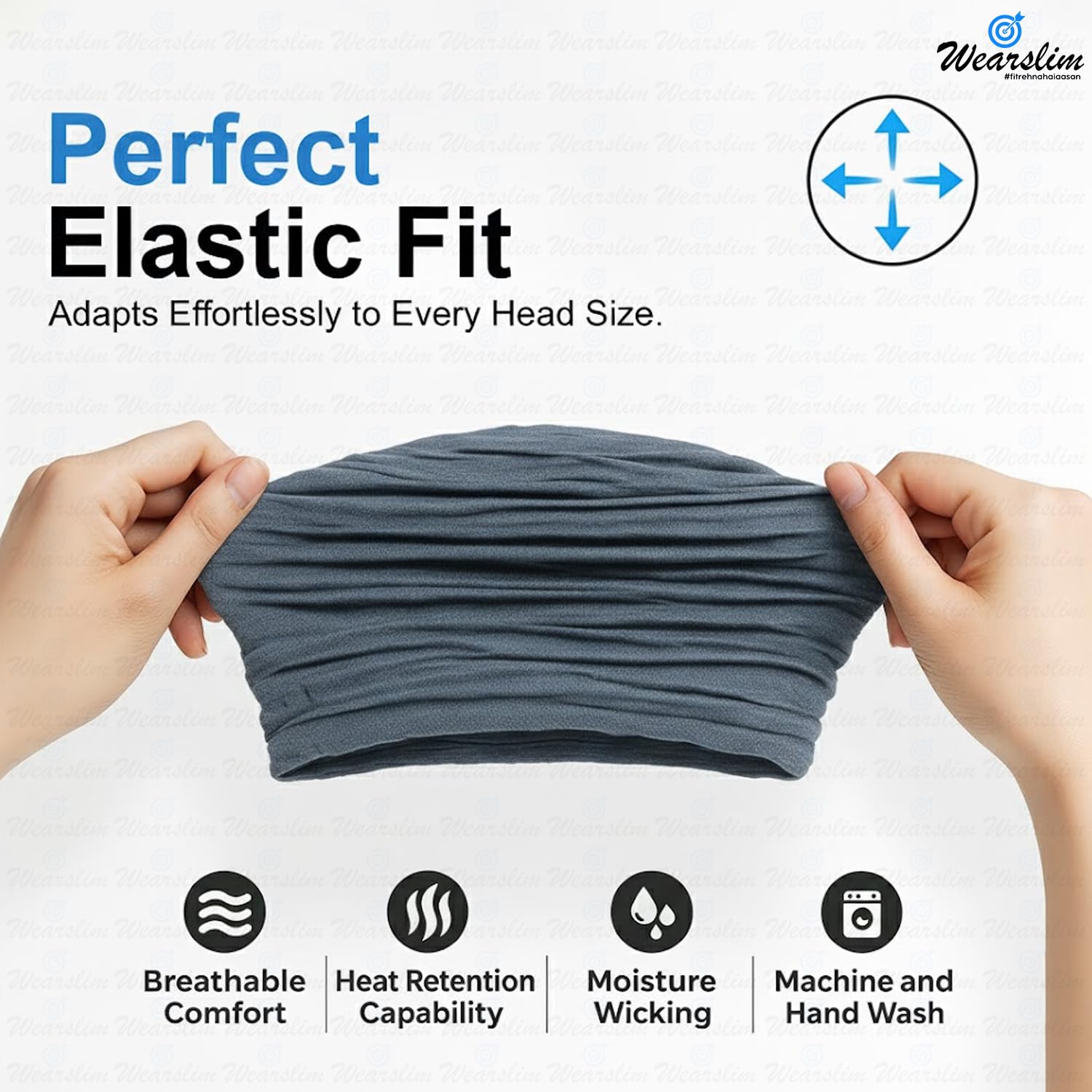 Wearslim Thermal Ruched Beanie for Men & Women - Image 3