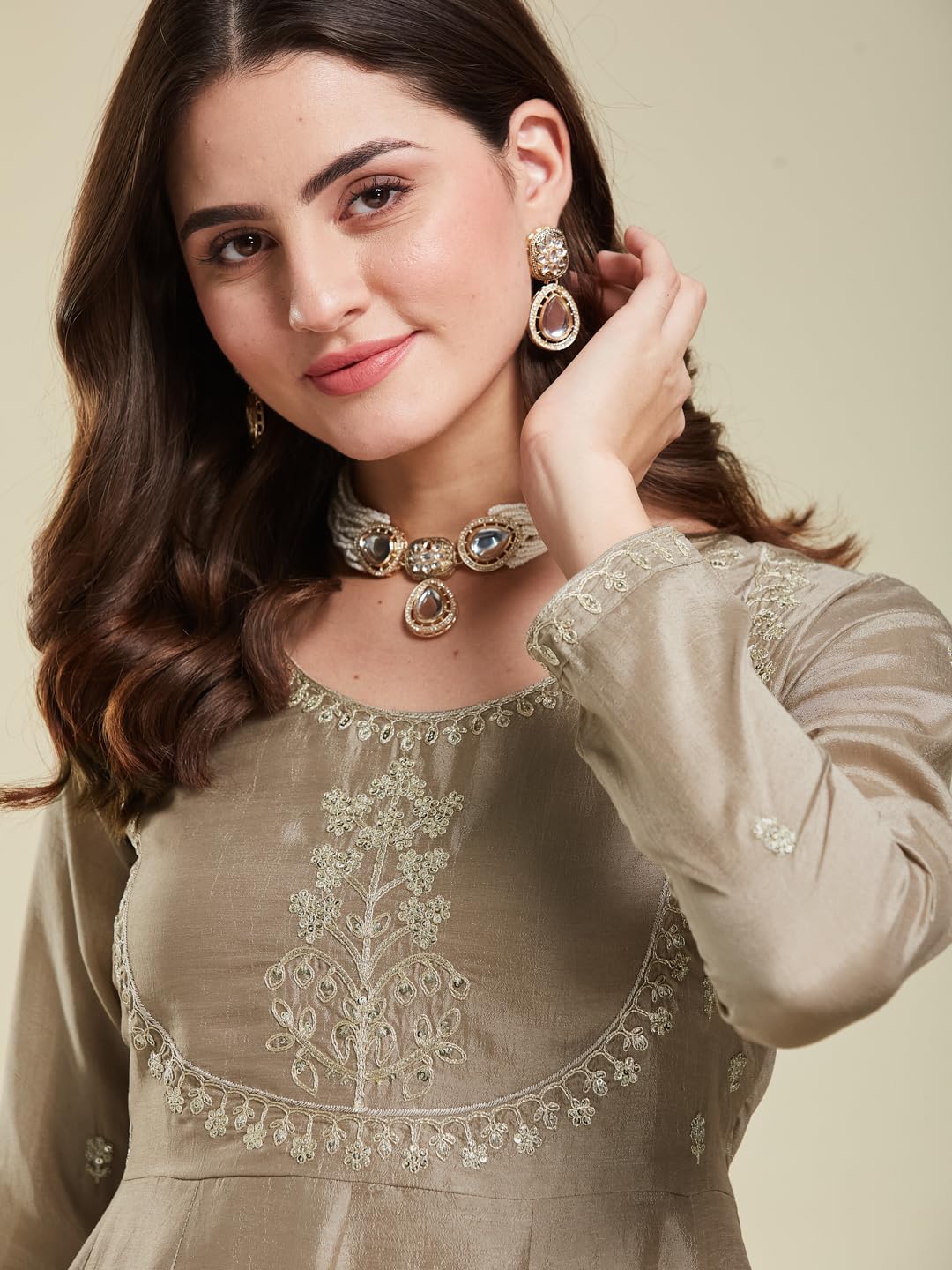 MOKOSH Women's Silk Anarkali Set - Image 5