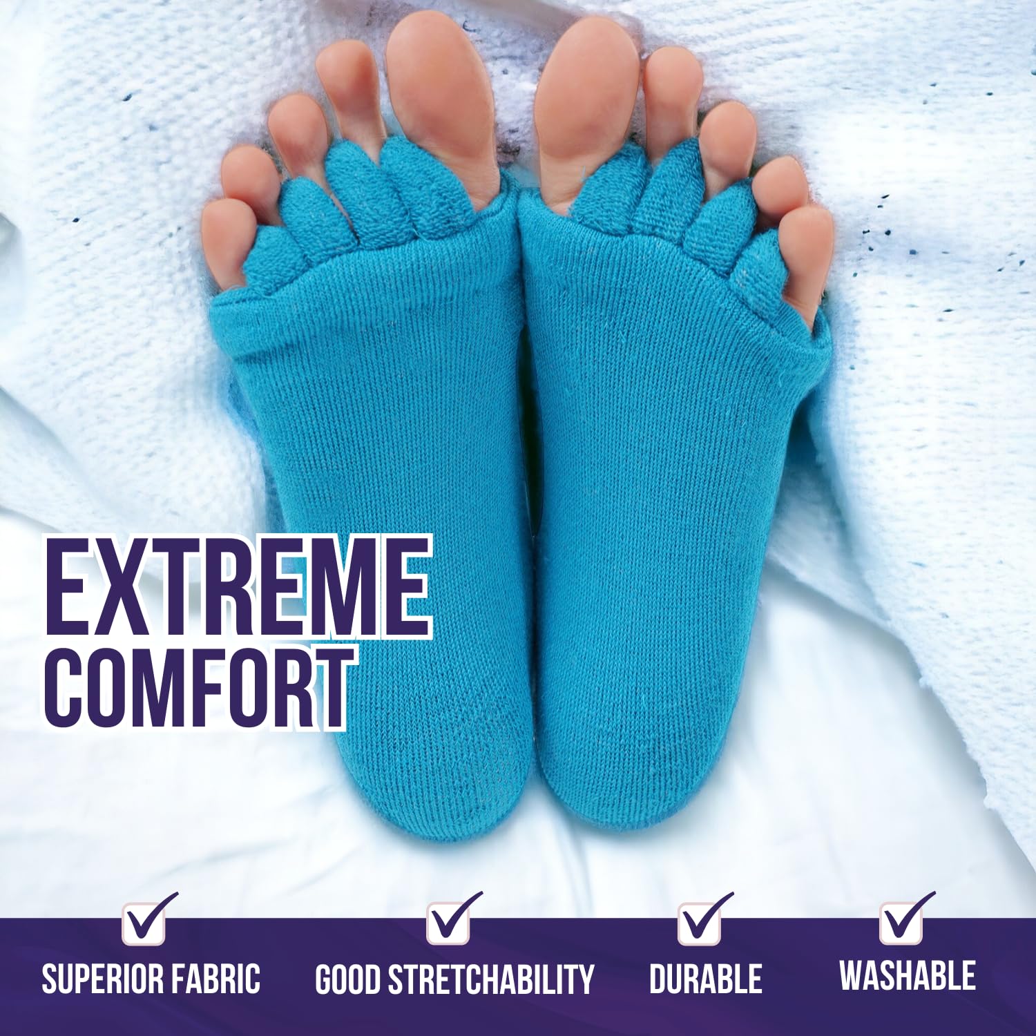 Slenop Toe Separator Socks for Men & Women - Image 2