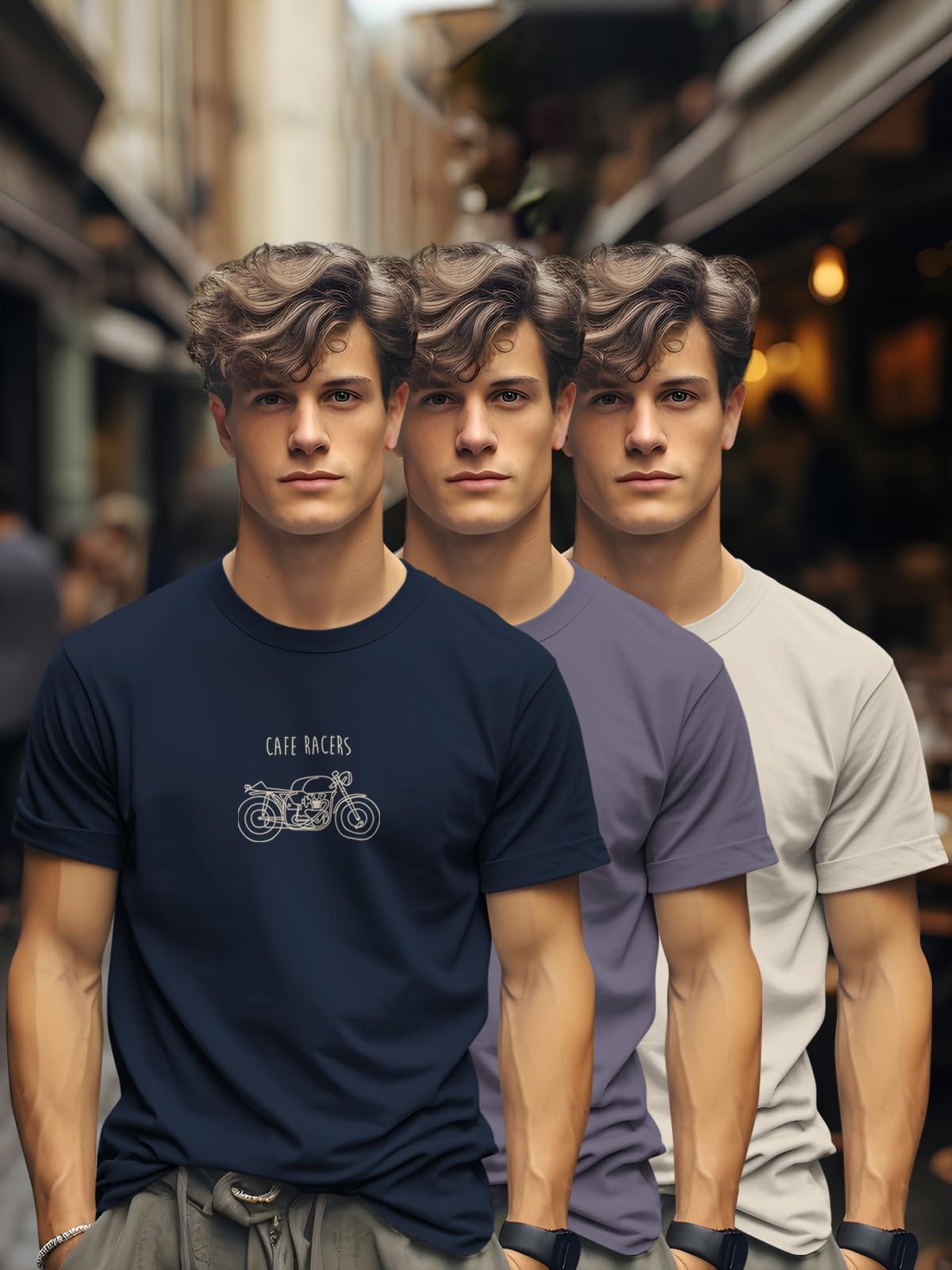 BULLMER Printed Cotton Blend Tshirt for Men - Image 2