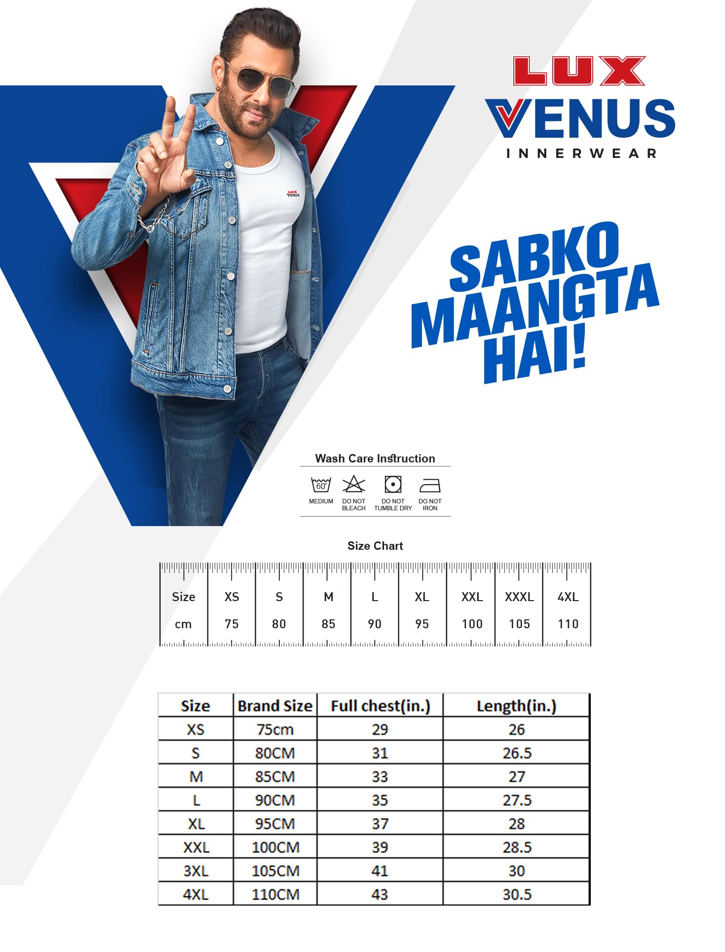 LUX VENUS Cotton Rib Round Neck Sleeveless Vest for Men - White - Image 2