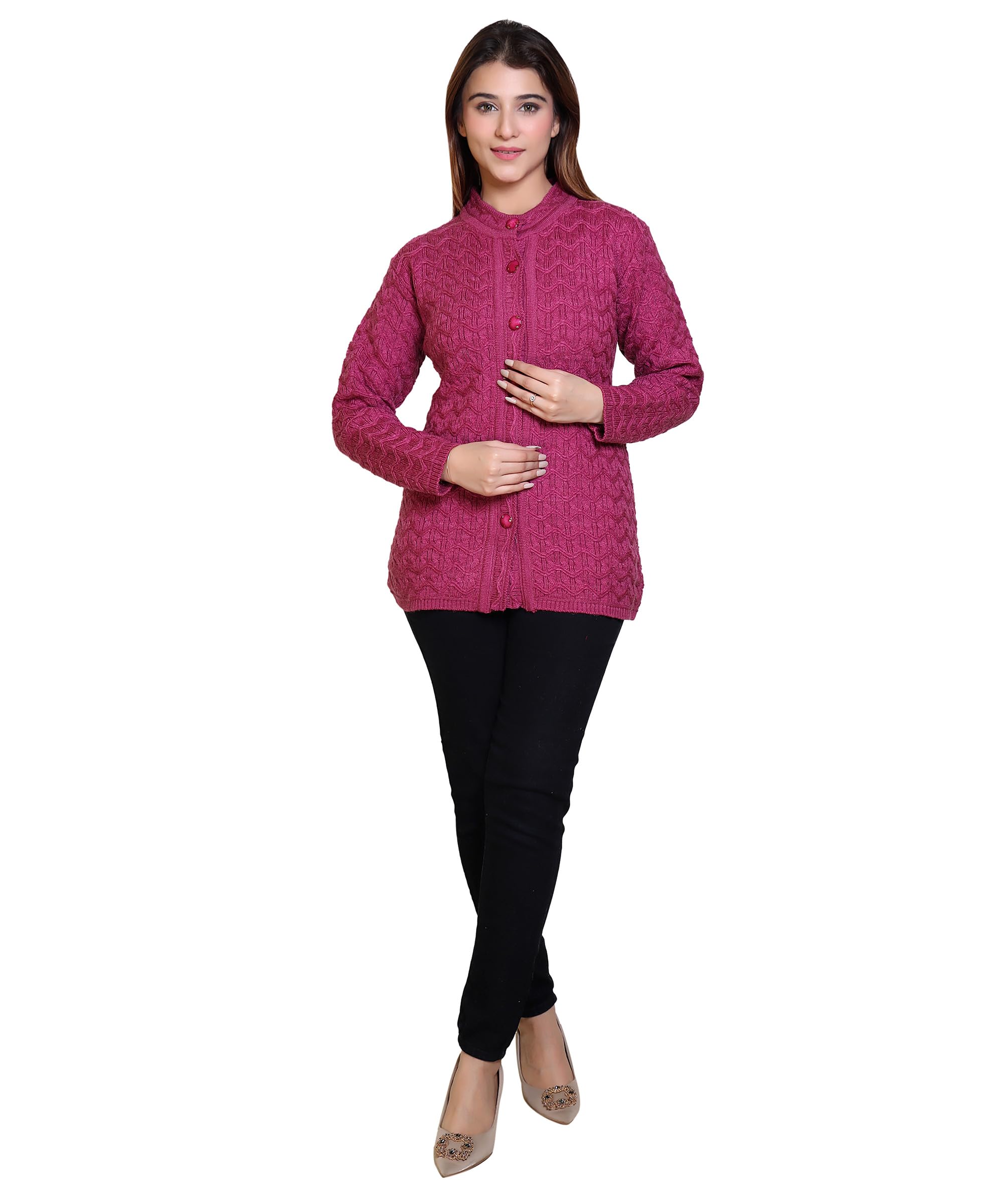 Grand Line Women Acrylic Cardigan Sweater - Image 5