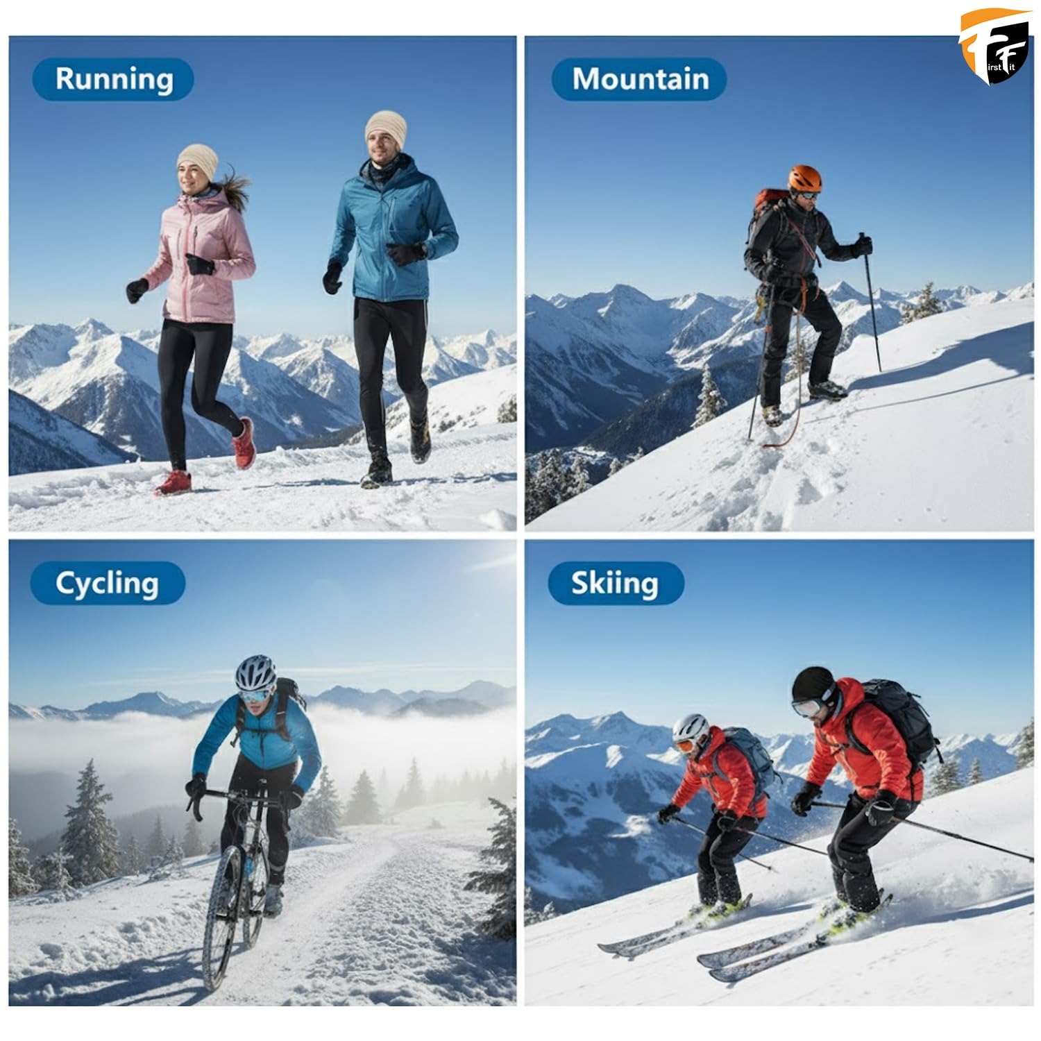 FirstFit Ruched Thermal Beanie Cap for Men & Women - Image 5