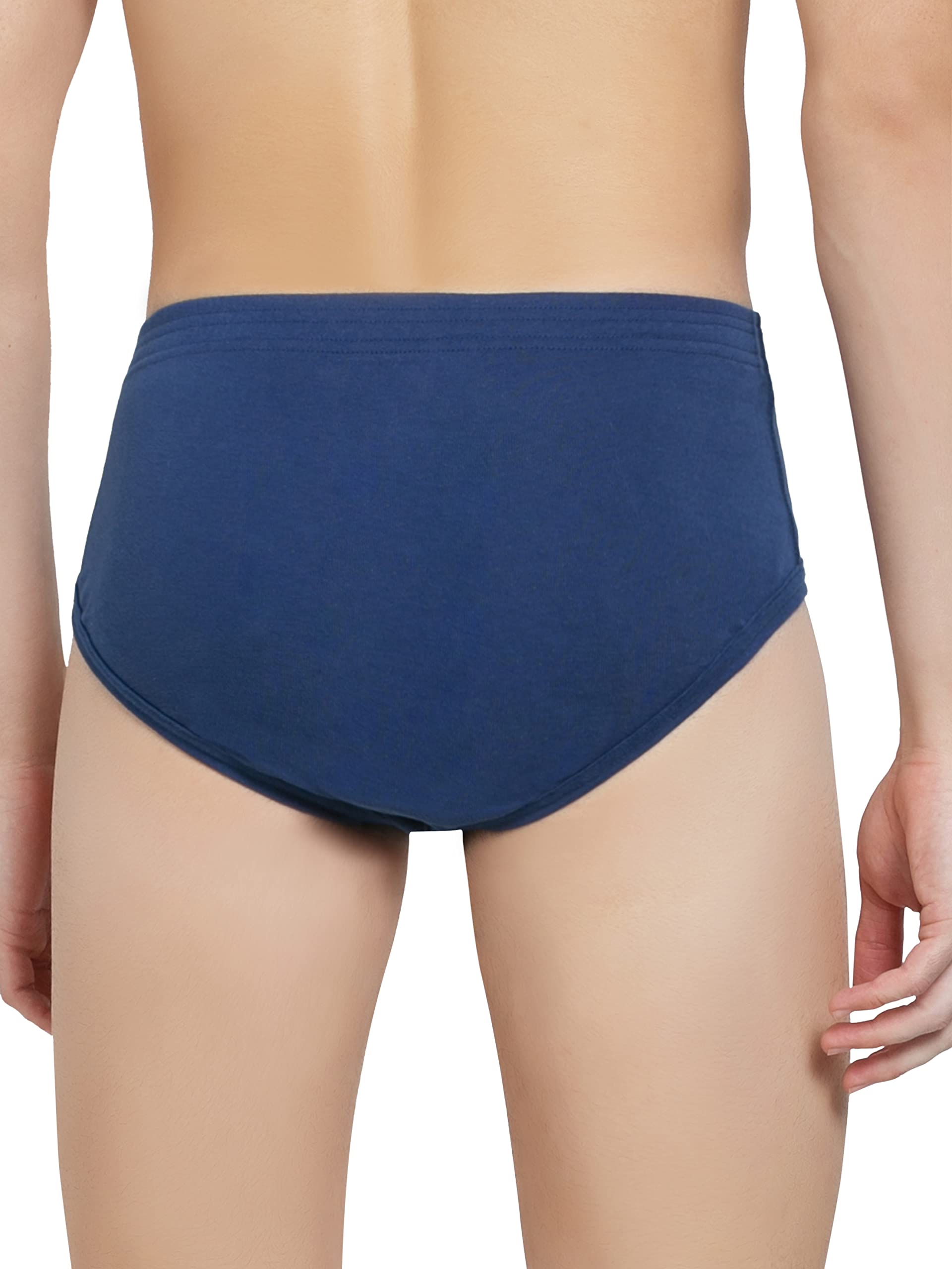 Jockey Men's Estate Blue Cotton Briefs - Image 4