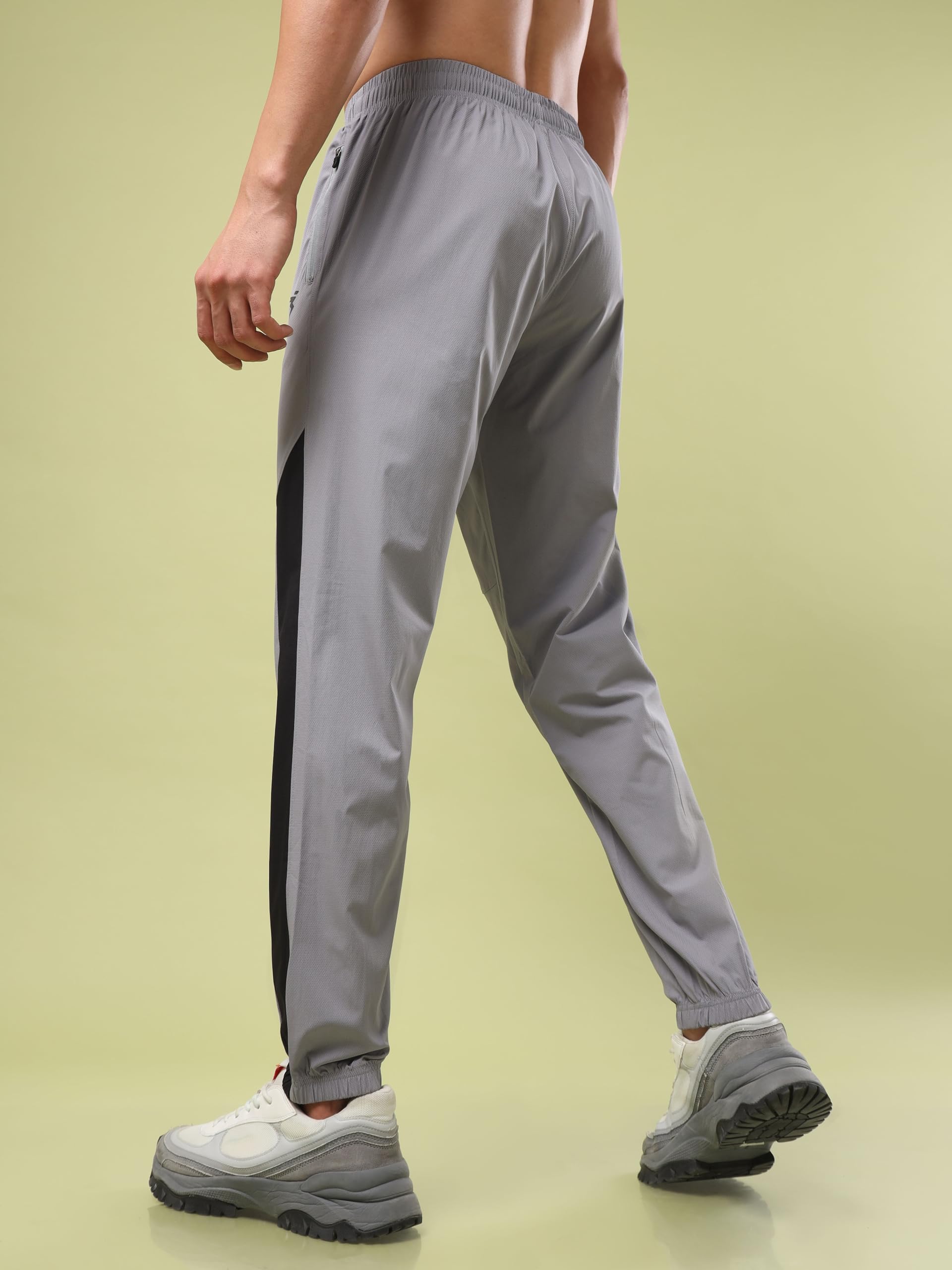 TECHNOSPORT Men's Grey Jogger Track Pants - Image 2