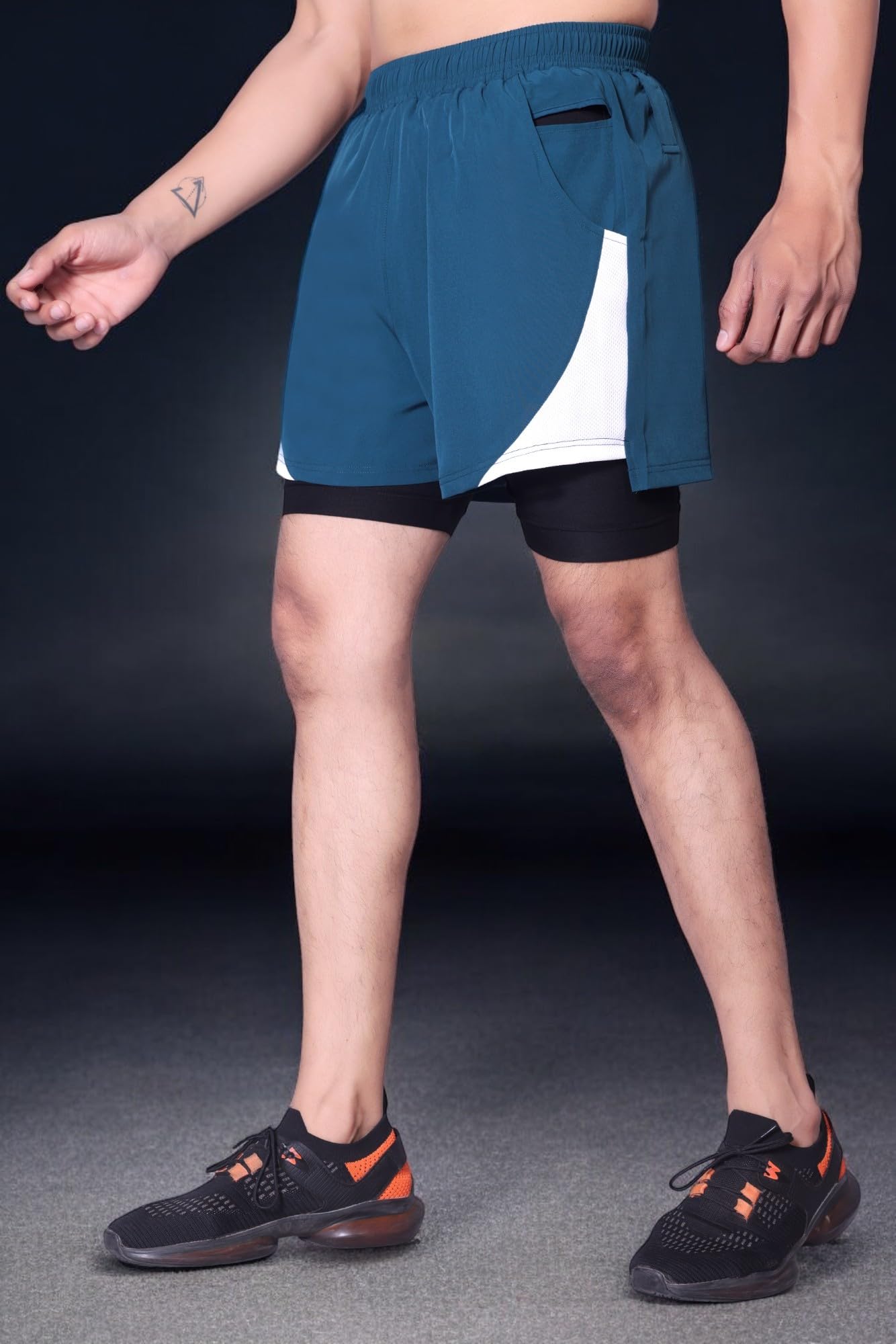 RynoGear Men's Quick Dry Gym Shorts with Liner - Image 4