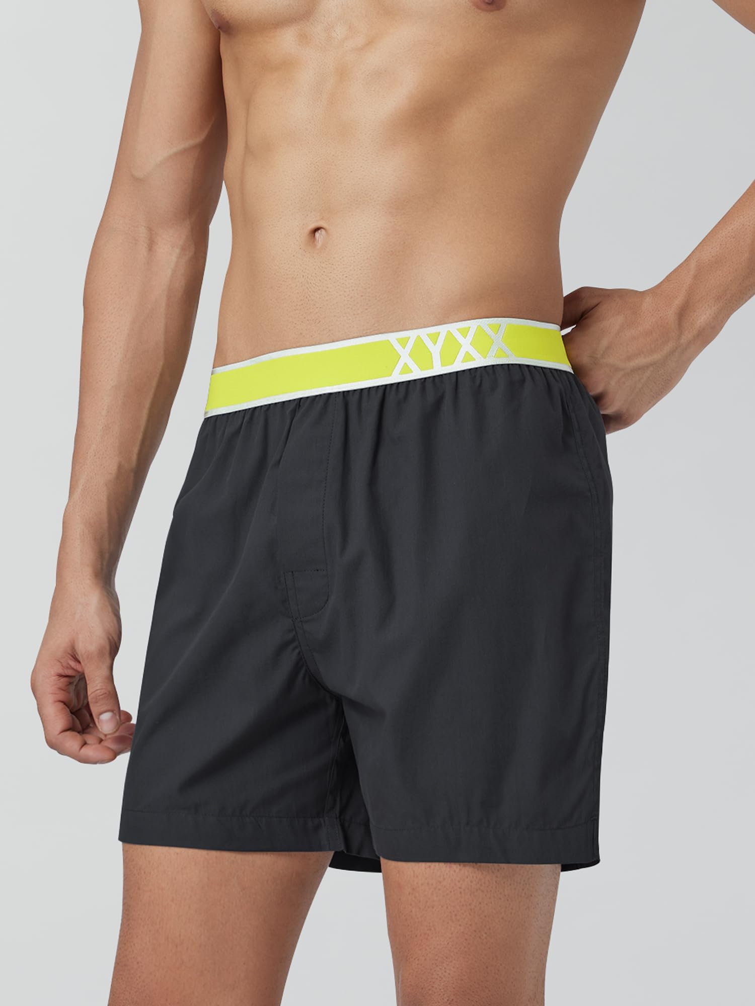 XYXX Men Combed Cotton Innerboxers - Storm Grey - Image 3