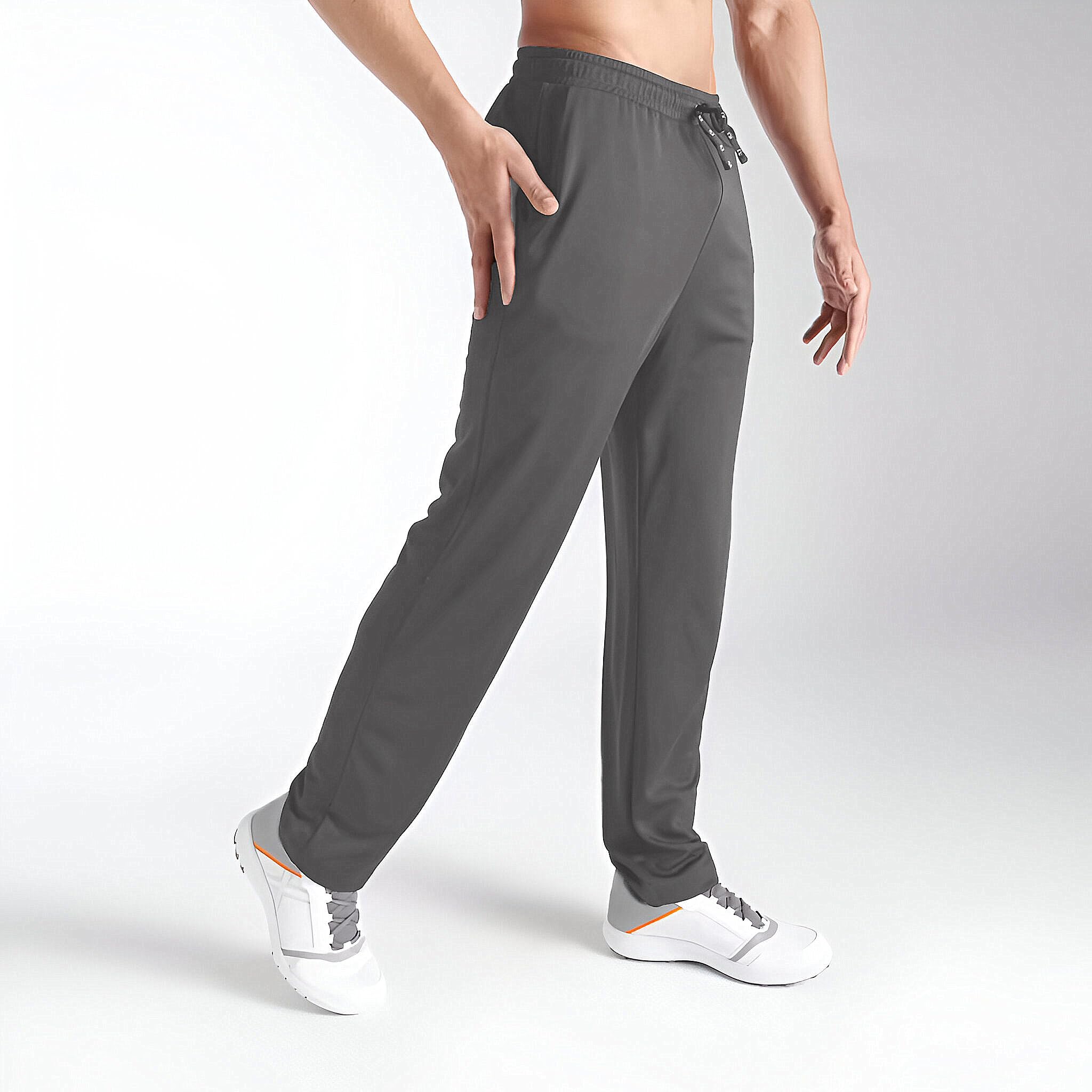 BARKEYO Grey Track Pants for Men - Image 3