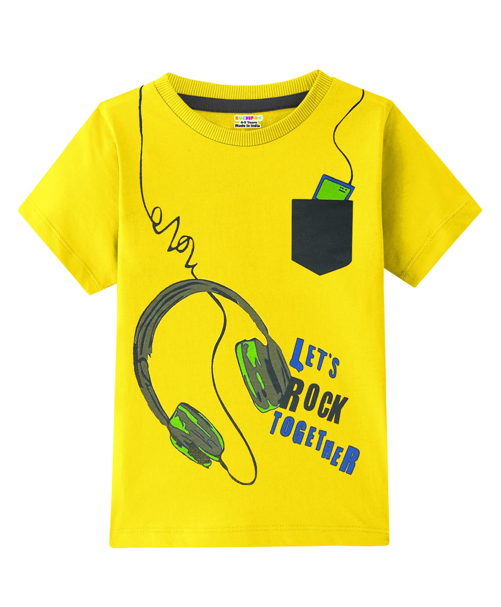 Kuchipoo Boys Cotton T-Shirts - Multi-Colored - Image 4