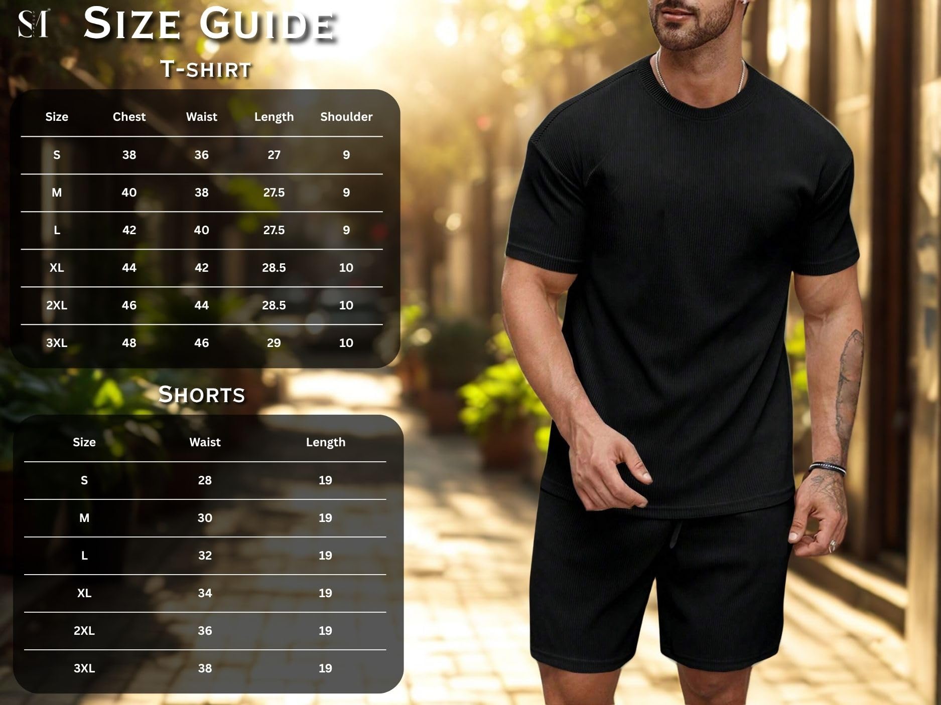 SMOWKLY Men's Cotton Pyjama Set - Black - Image 5